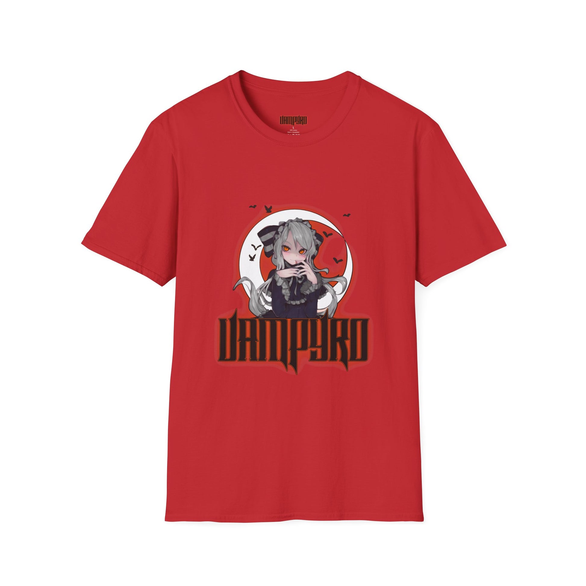 Vampire Crimson Original Graphic T-Shirt, Unisex Tee for Cosplay, Halloween Costume, Casual Wear, Edgy Street Style, Gift for Fans