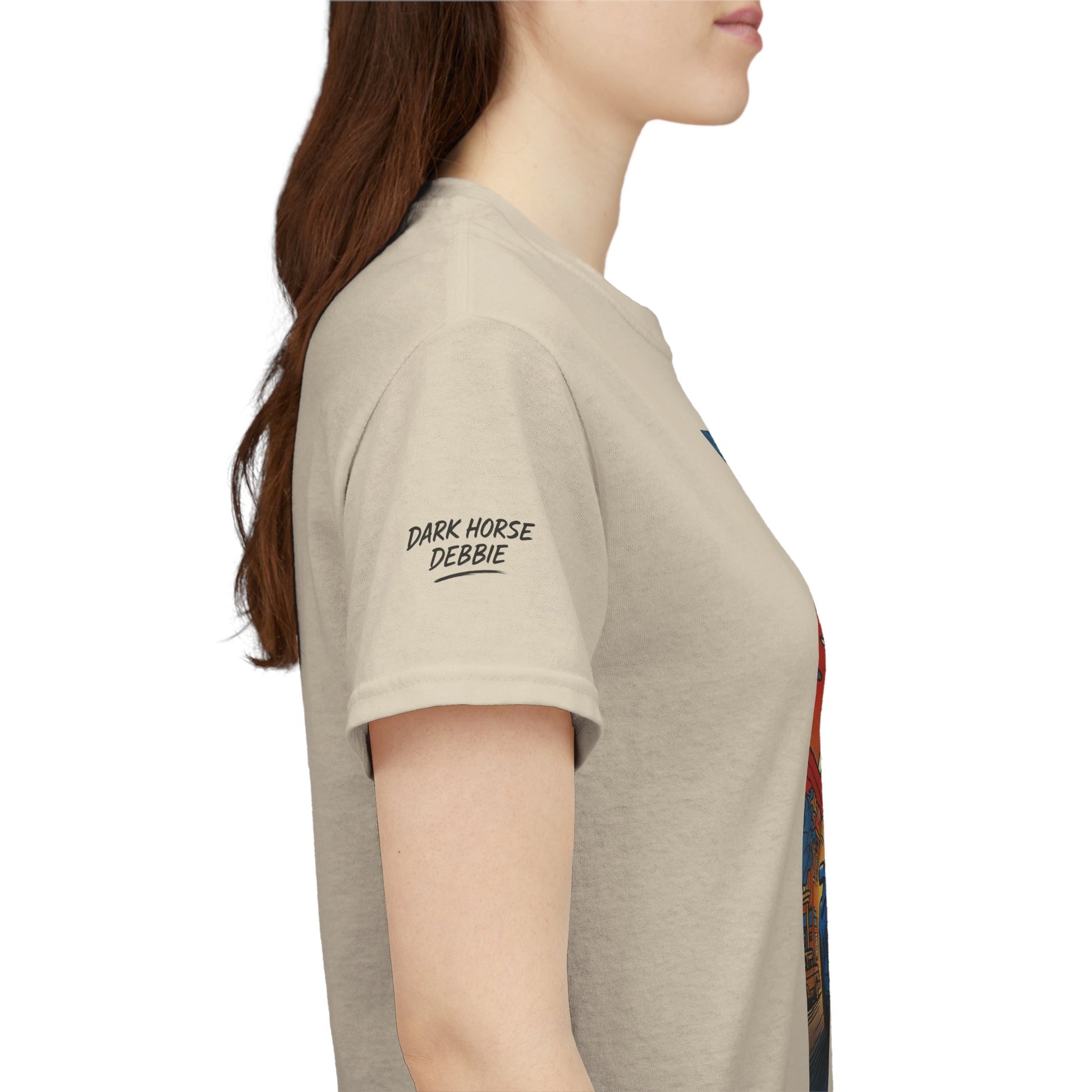 Dark Horse Debbie Patriotic Car Enthusiast Tee - Perfect for Independence Day, Gift for Dad, Car Show, Track Day, Summer Style