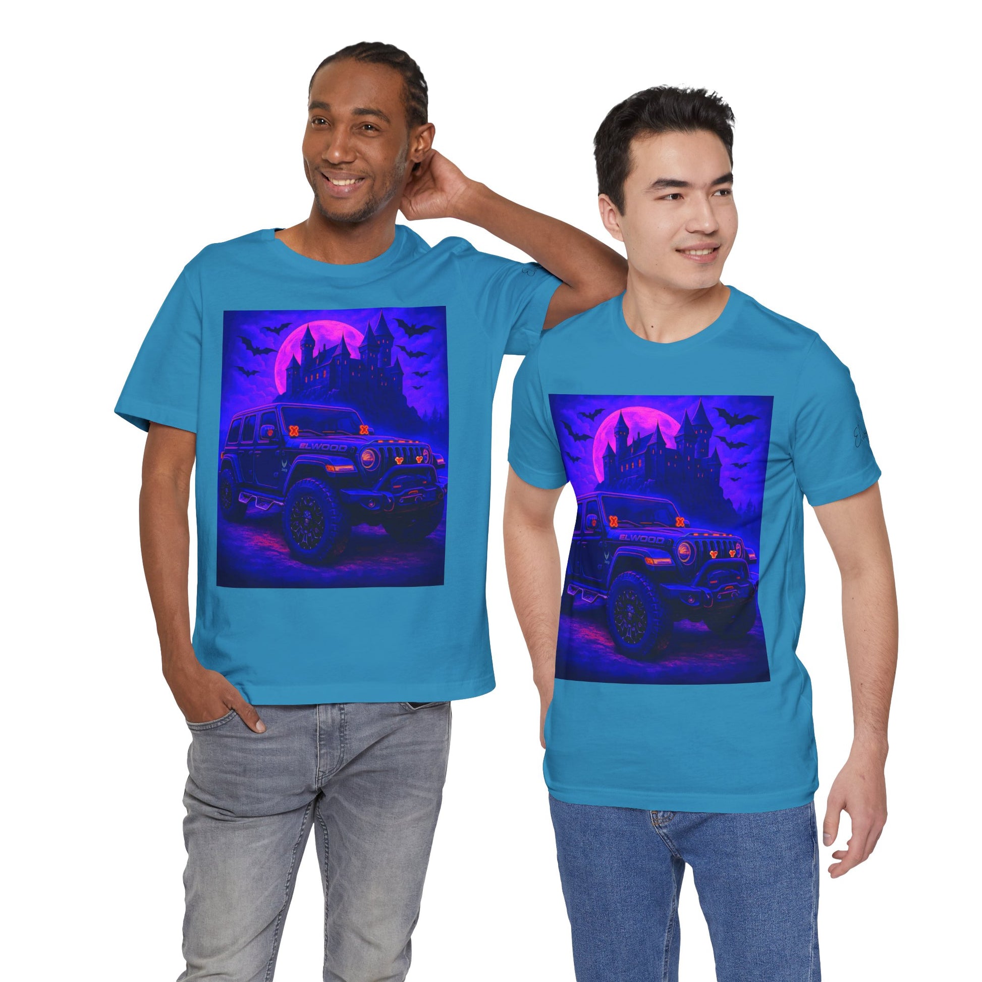 Elwood Jeep Adventure Tee - Perfect for Halloween, Road Trips, Outdoor Enthusiasts, Gift for Him or Her, Jeep Lovers, Casual Style