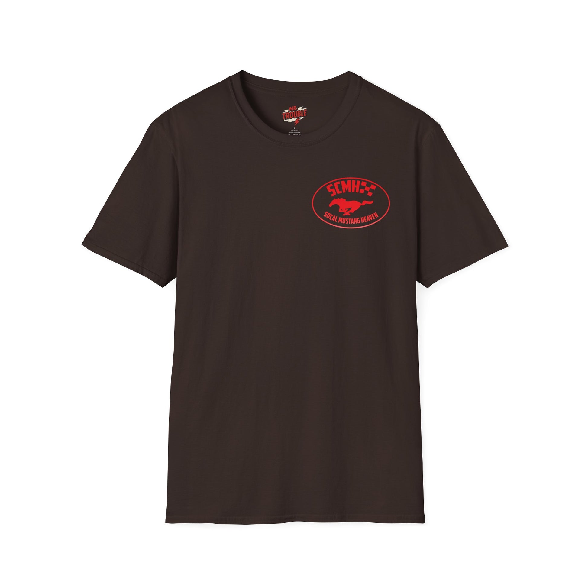 Mr. Trouble SoCal Mustang Heaven T-Shirt, Unisex T-Shirt, Vintage Style Tee, Horse Lover Gift, Car Enthusiast Apparel, Horse Racing Shirt
