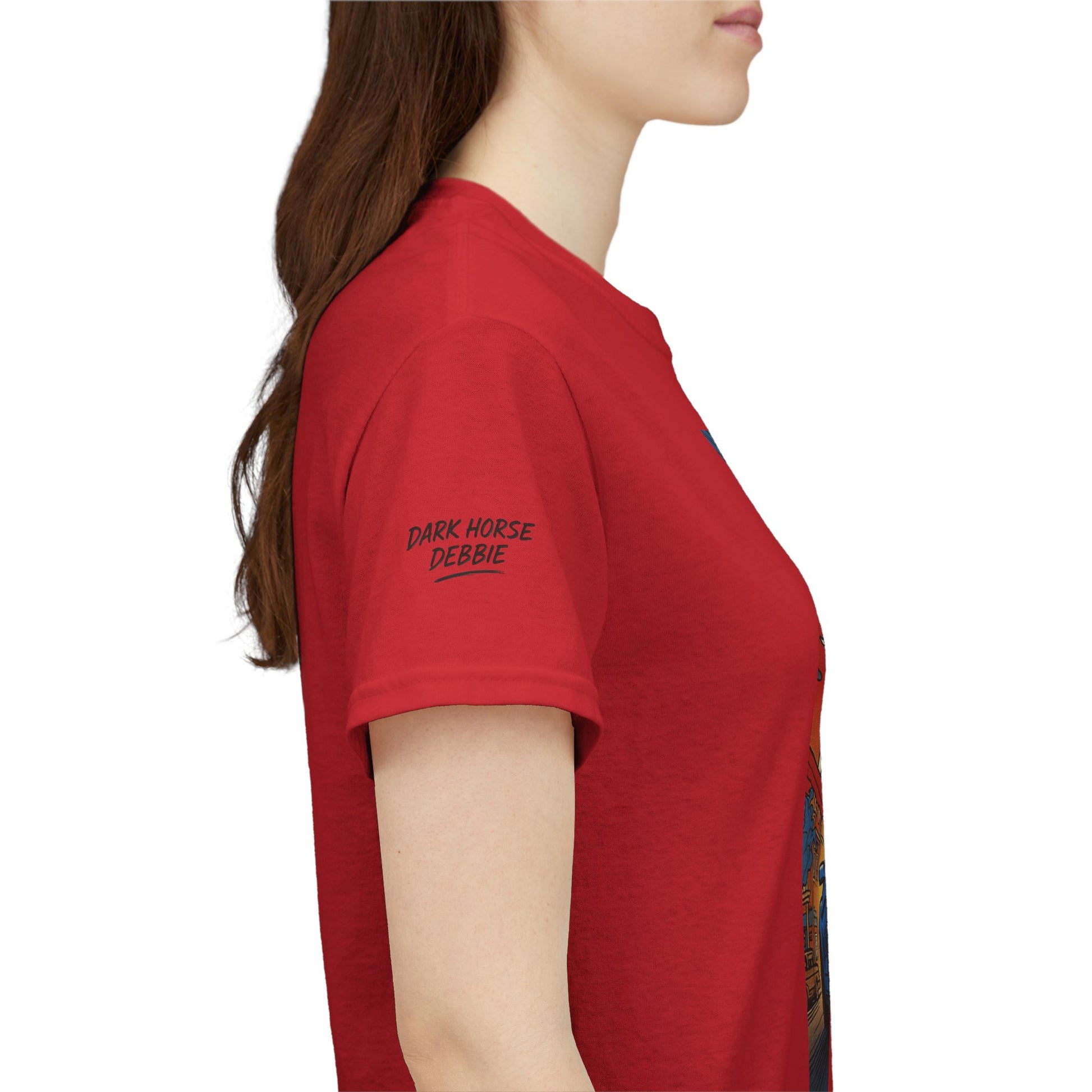 Dark Horse Debbie Patriotic Car Enthusiast Tee - Perfect for Independence Day, Gift for Dad, Car Show, Track Day, Summer Style
