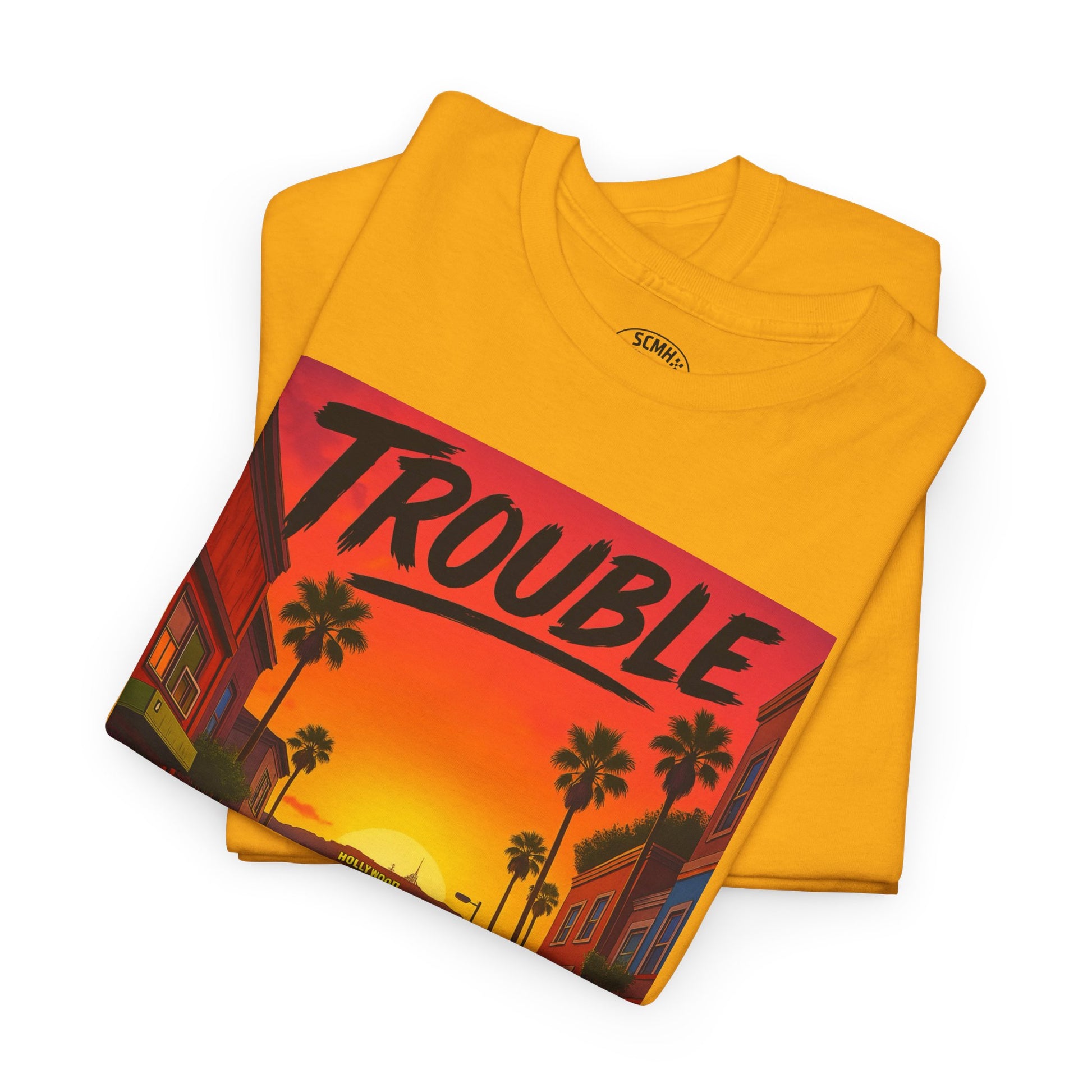 Trouble Retro Trouble Graphic Tee, Unisex Cotton T-Shirt, Cool Streetwear Shirt, Casual Summer Tee, Gift for Car Lovers