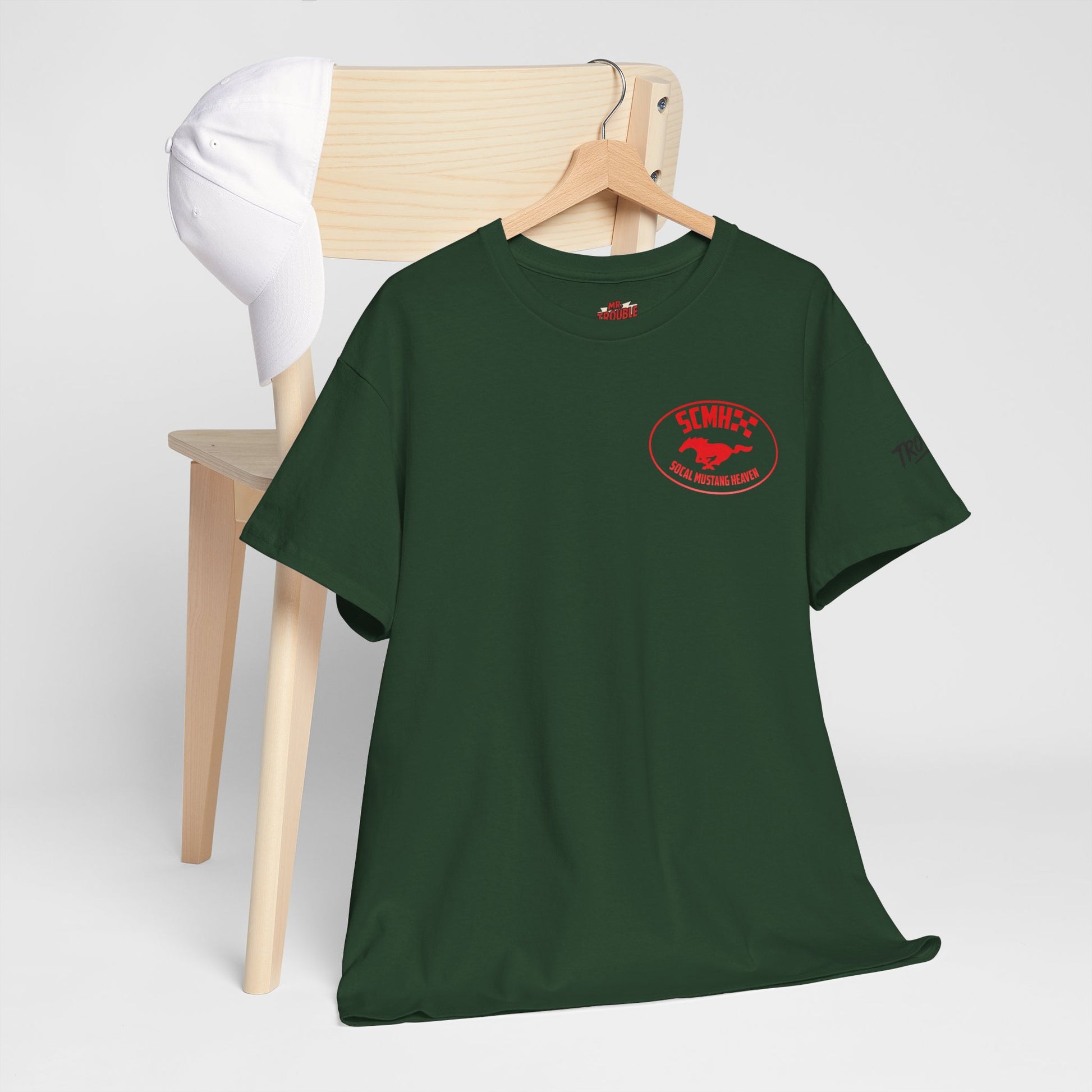 Unisex Heavy Cotton Tee with SoCal Mustang Heaven Design, Casual Tee, Gift for Car Lovers, Mustang Enthusiast Shirt, Iconic Graphic Tee