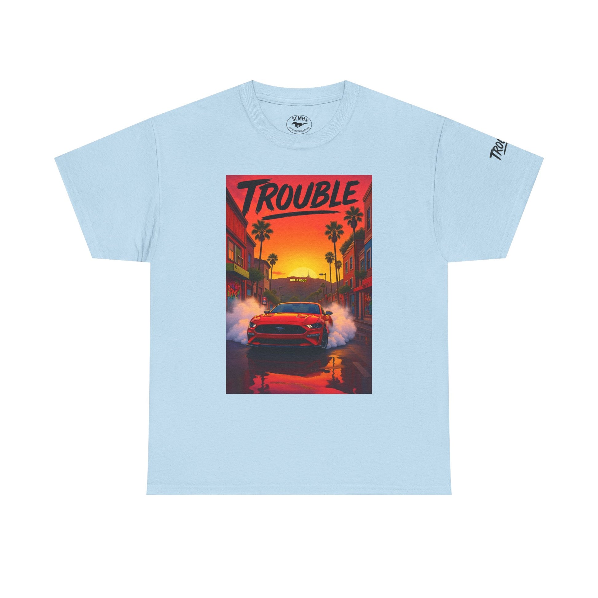 Trouble Retro Trouble Graphic Tee, Unisex Cotton T-Shirt, Cool Streetwear Shirt, Casual Summer Tee, Gift for Car Lovers