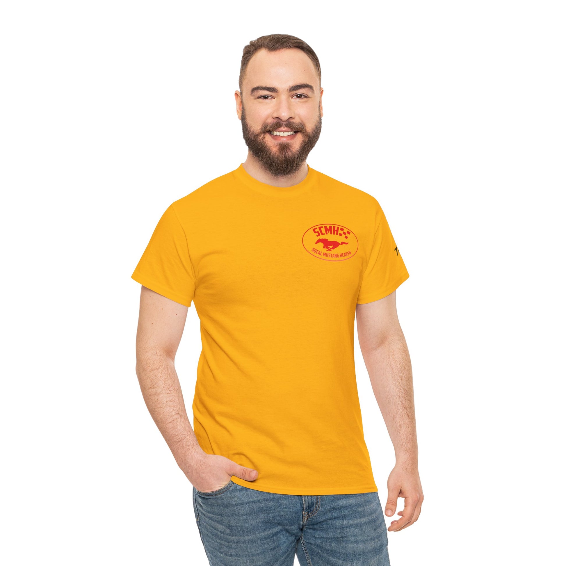 Unisex Heavy Cotton Tee with SoCal Mustang Heaven Design, Casual Tee, Gift for Car Lovers, Mustang Enthusiast Shirt, Iconic Graphic Tee