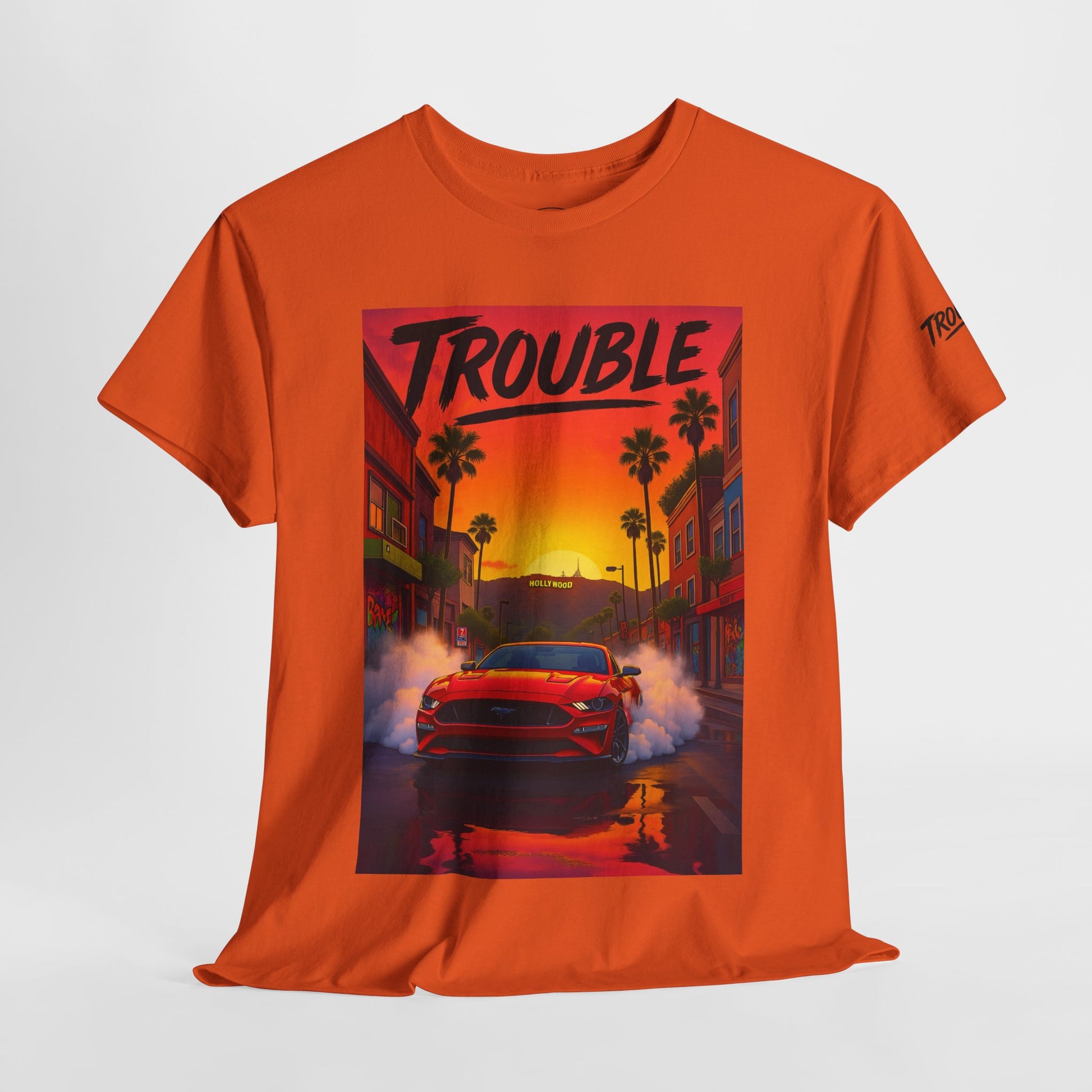 Trouble Retro Trouble Graphic Tee, Unisex Cotton T-Shirt, Cool Streetwear Shirt, Casual Summer Tee, Gift for Car Lovers