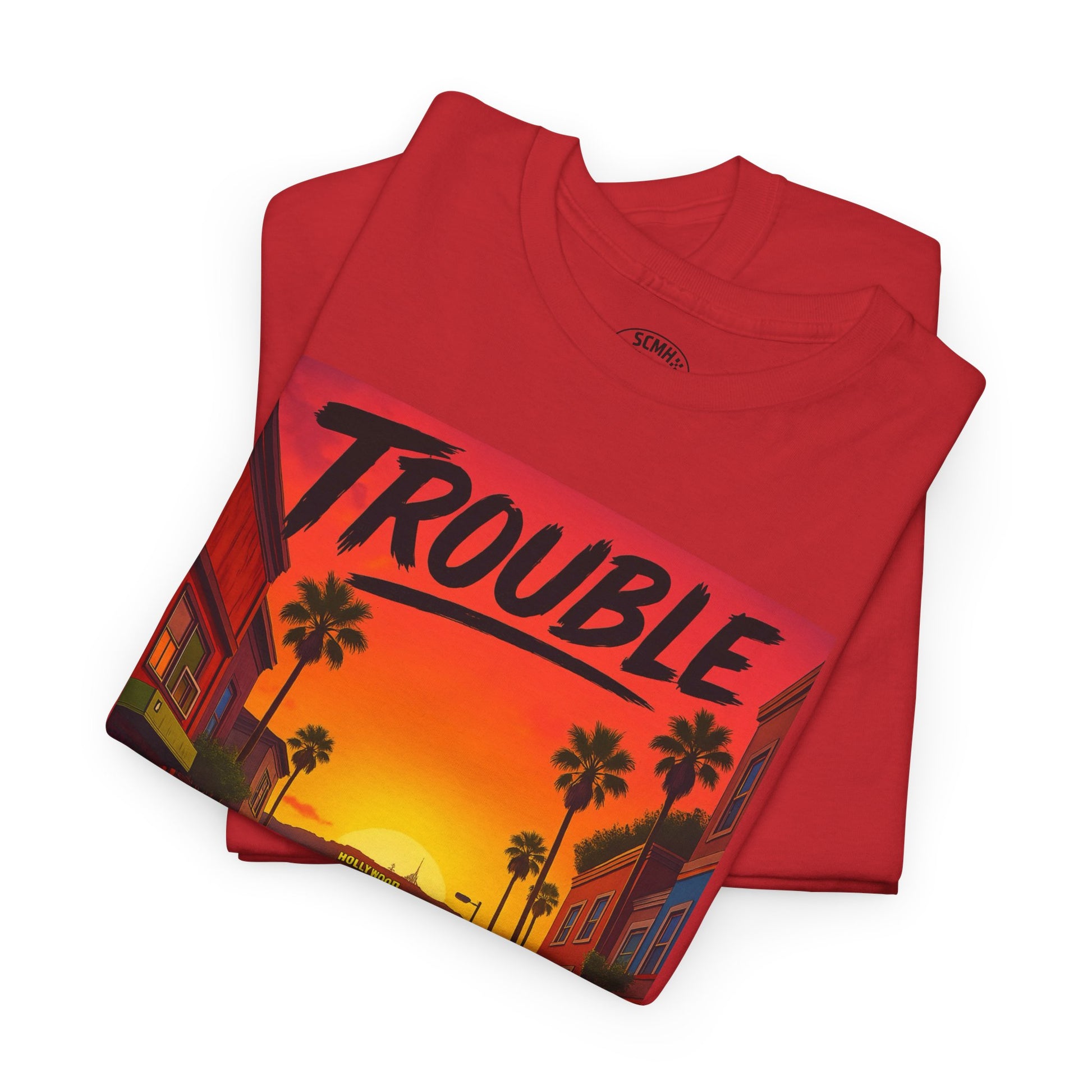 Trouble Retro Trouble Graphic Tee, Unisex Cotton T-Shirt, Cool Streetwear Shirt, Casual Summer Tee, Gift for Car Lovers