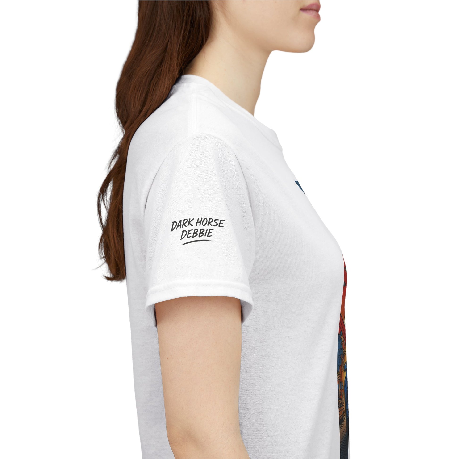 Dark Horse Debbie Patriotic Car Enthusiast Tee - Perfect for Independence Day, Gift for Dad, Car Show, Track Day, Summer Style