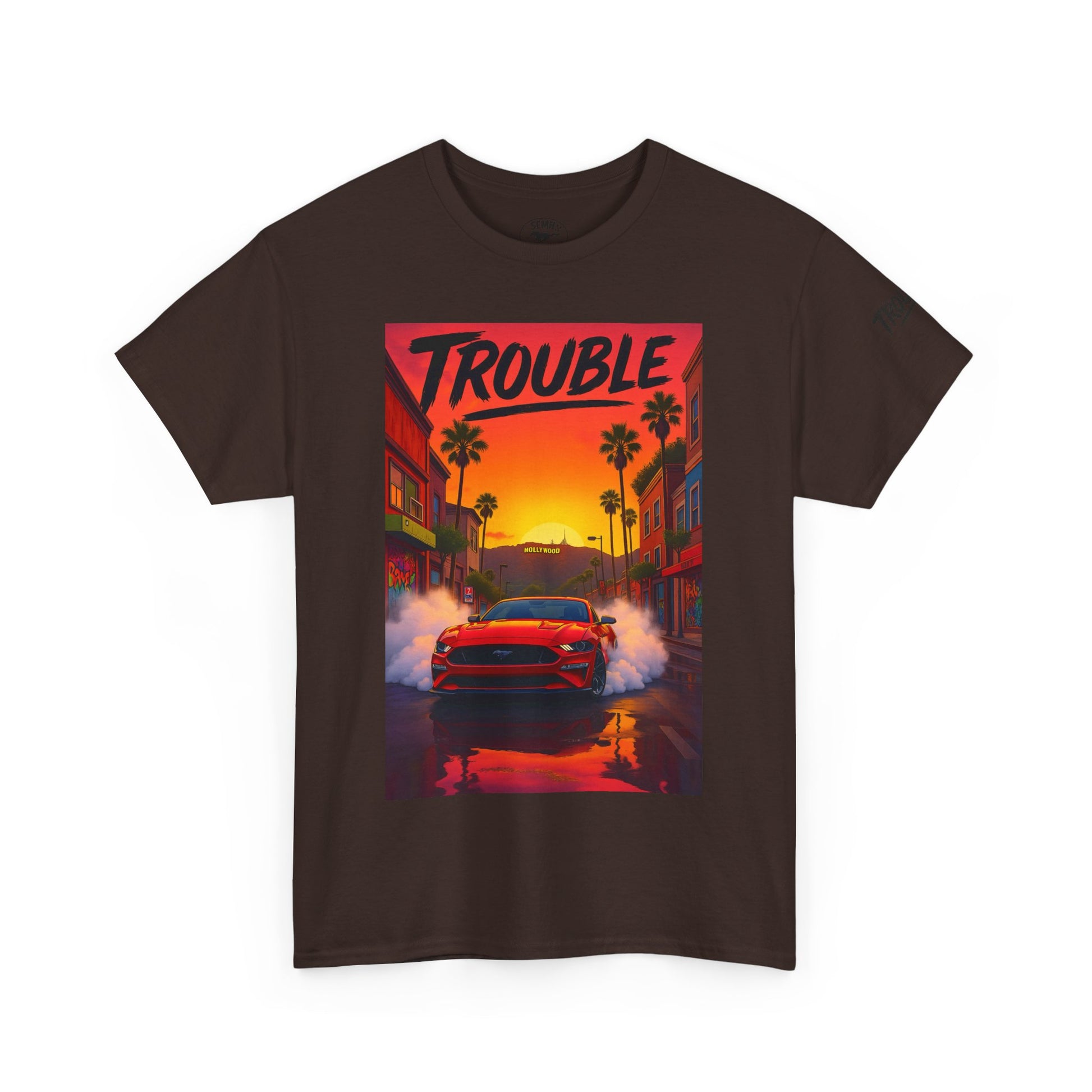Trouble Retro Trouble Graphic Tee, Unisex Cotton T-Shirt, Cool Streetwear Shirt, Casual Summer Tee, Gift for Car Lovers