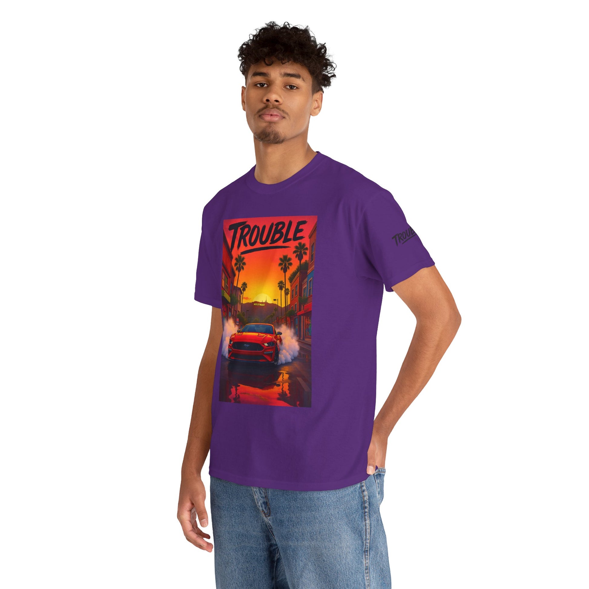 Trouble Retro Trouble Graphic Tee, Unisex Cotton T-Shirt, Cool Streetwear Shirt, Casual Summer Tee, Gift for Car Lovers