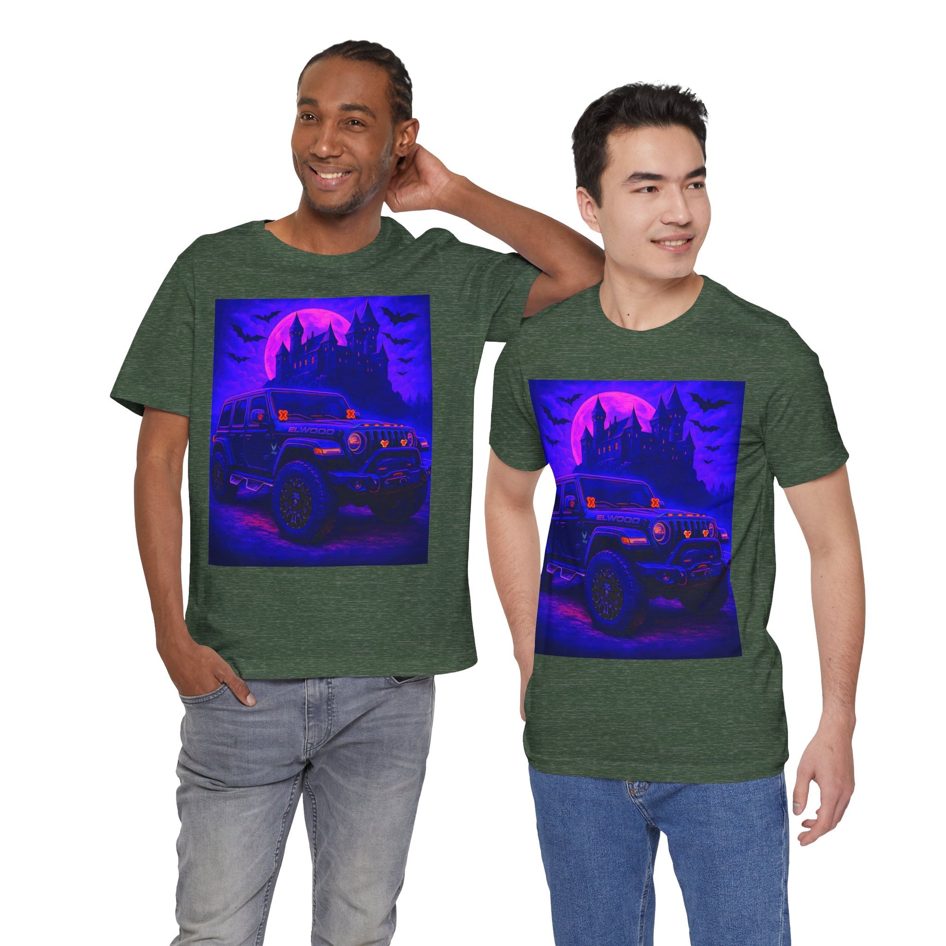 Elwood Jeep Adventure Tee - Perfect for Halloween, Road Trips, Outdoor Enthusiasts, Gift for Him or Her, Jeep Lovers, Casual Style