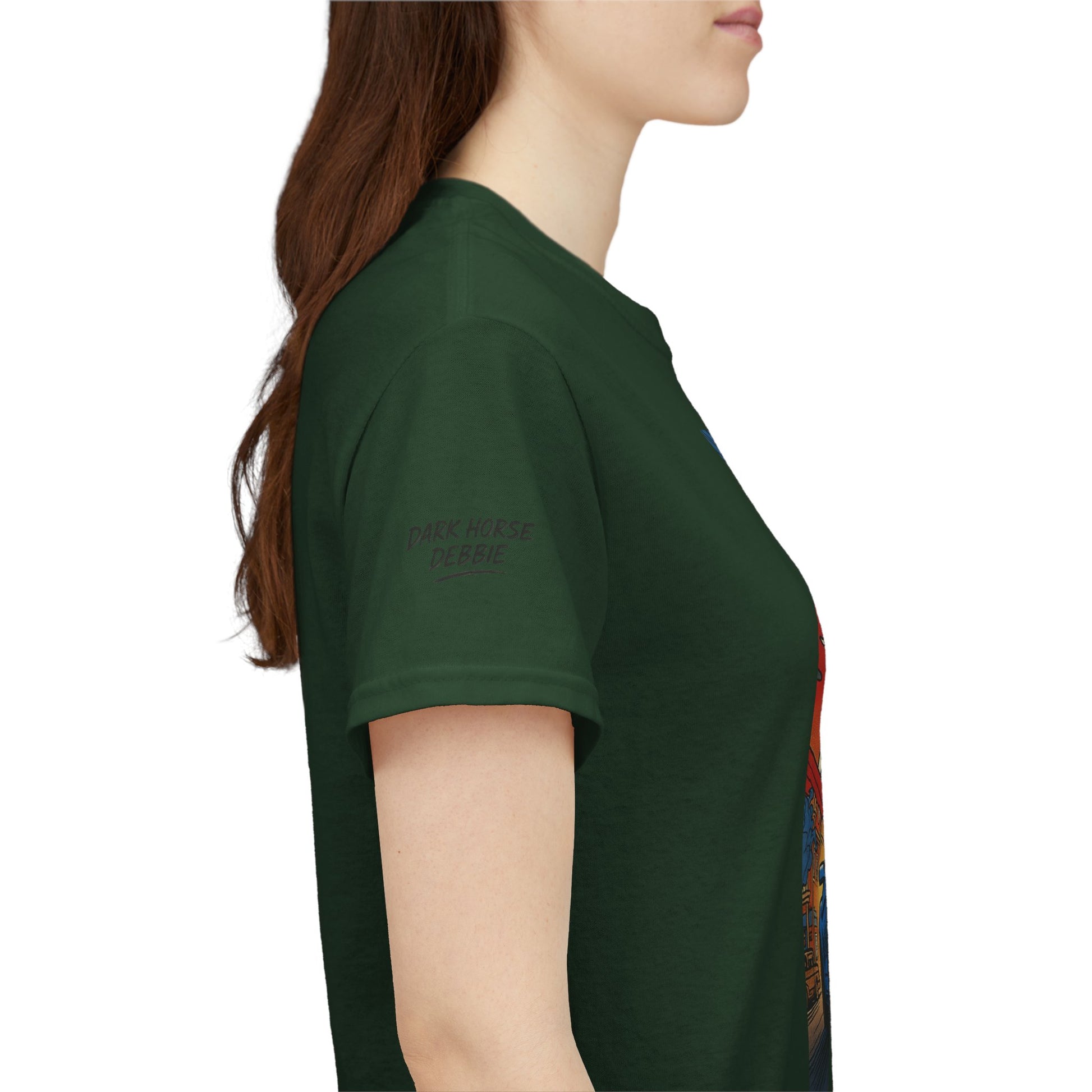 Dark Horse Debbie Patriotic Car Enthusiast Tee - Perfect for Independence Day, Gift for Dad, Car Show, Track Day, Summer Style
