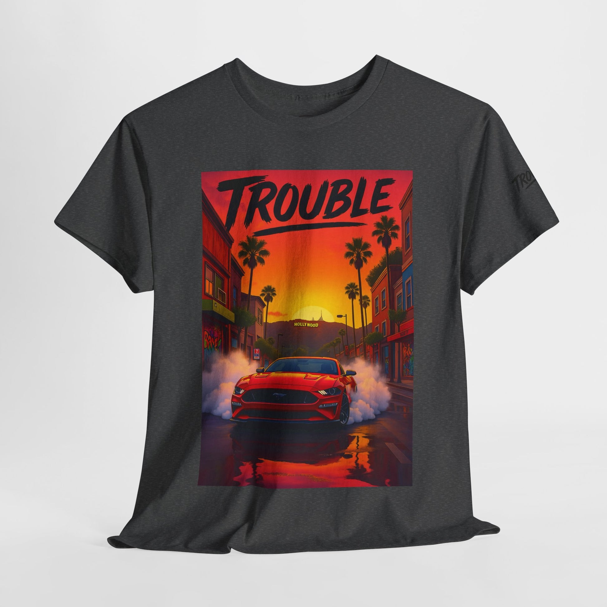 Trouble Retro Trouble Graphic Tee, Unisex Cotton T-Shirt, Cool Streetwear Shirt, Casual Summer Tee, Gift for Car Lovers