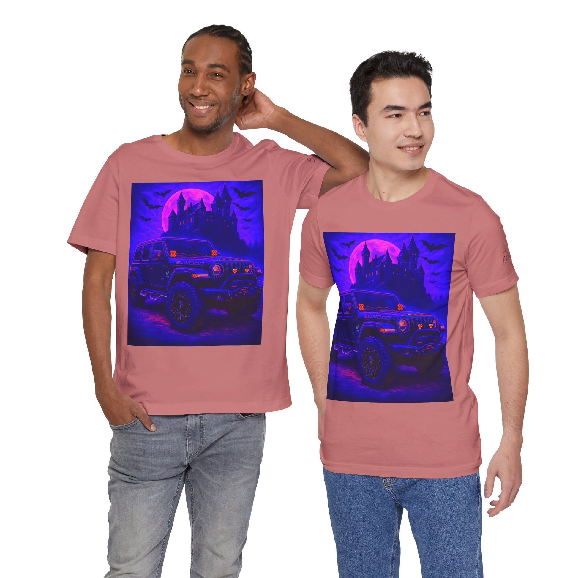 Elwood Jeep Adventure Tee - Perfect for Halloween, Road Trips, Outdoor Enthusiasts, Gift for Him or Her, Jeep Lovers, Casual Style