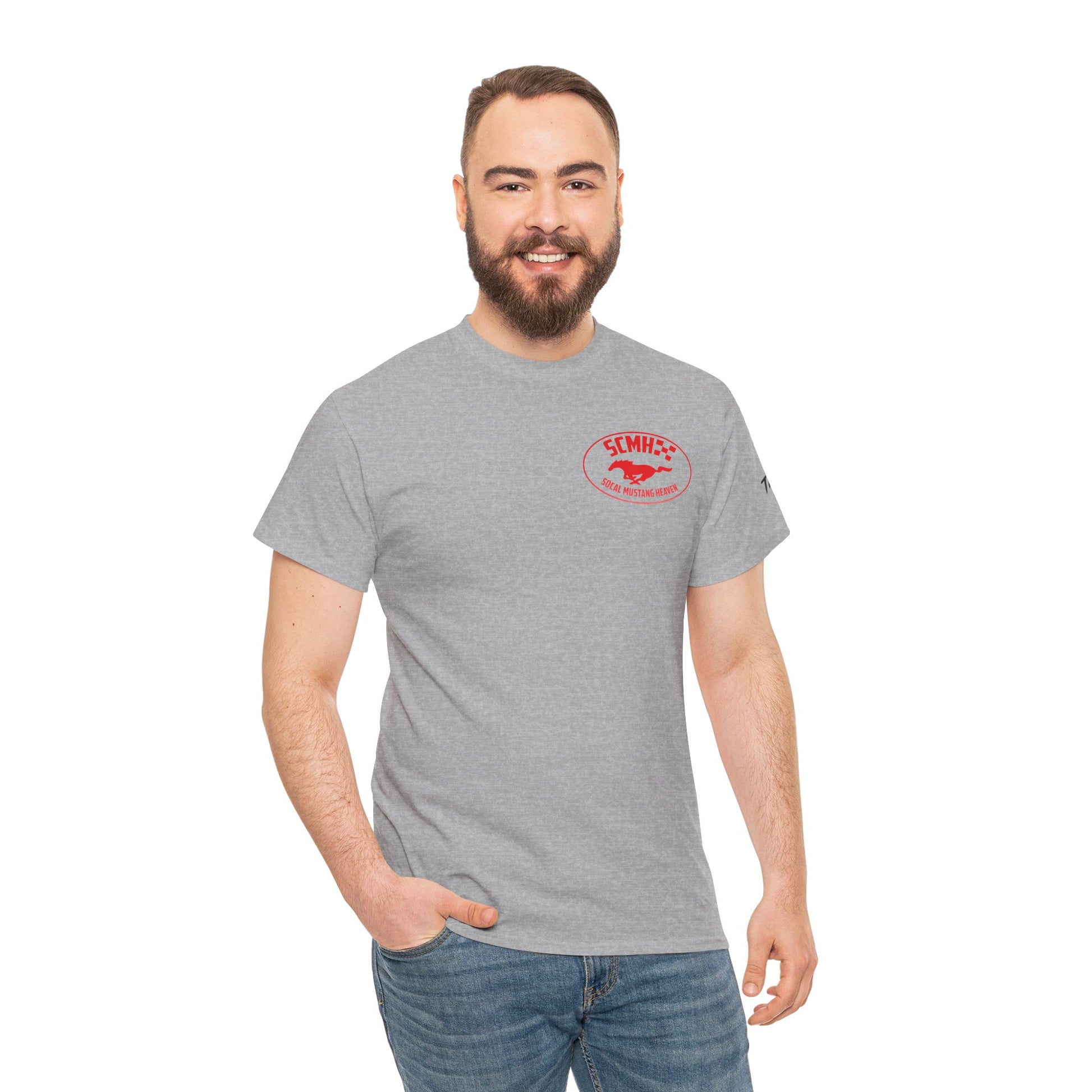 Unisex Heavy Cotton Tee with SoCal Mustang Heaven Design, Casual Tee, Gift for Car Lovers, Mustang Enthusiast Shirt, Iconic Graphic Tee