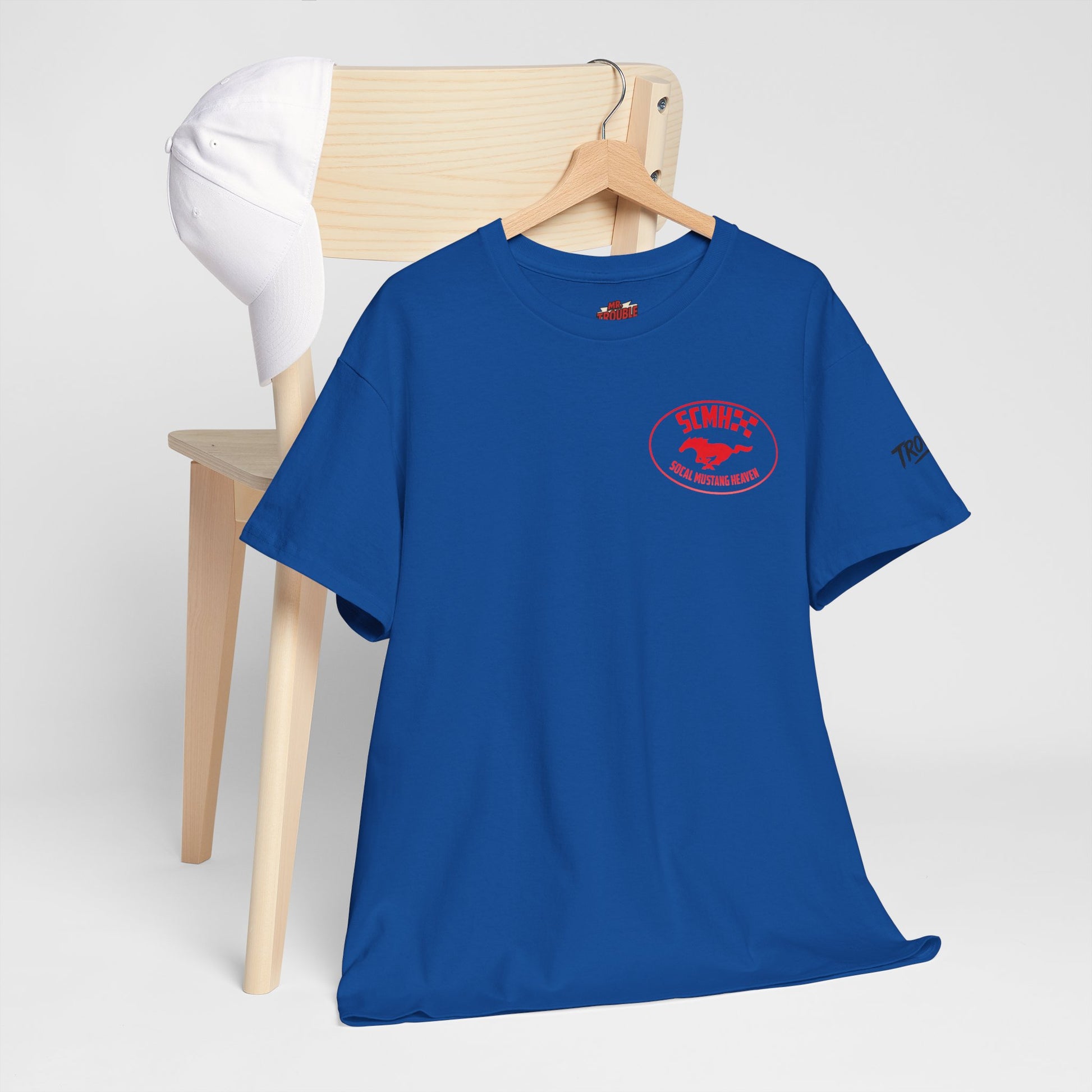 Unisex Heavy Cotton Tee with SoCal Mustang Heaven Design, Casual Tee, Gift for Car Lovers, Mustang Enthusiast Shirt, Iconic Graphic Tee