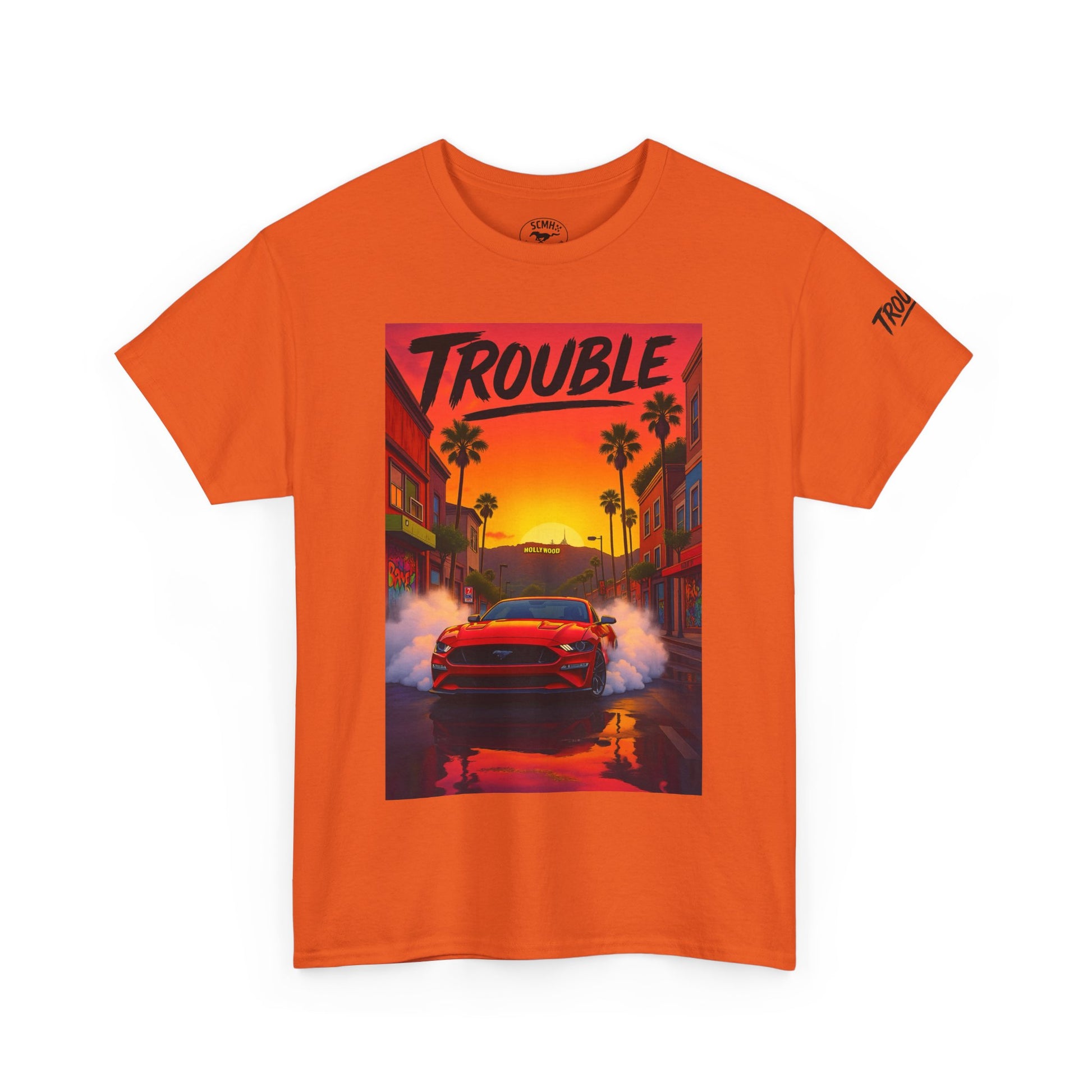 Trouble Retro Trouble Graphic Tee, Unisex Cotton T-Shirt, Cool Streetwear Shirt, Casual Summer Tee, Gift for Car Lovers