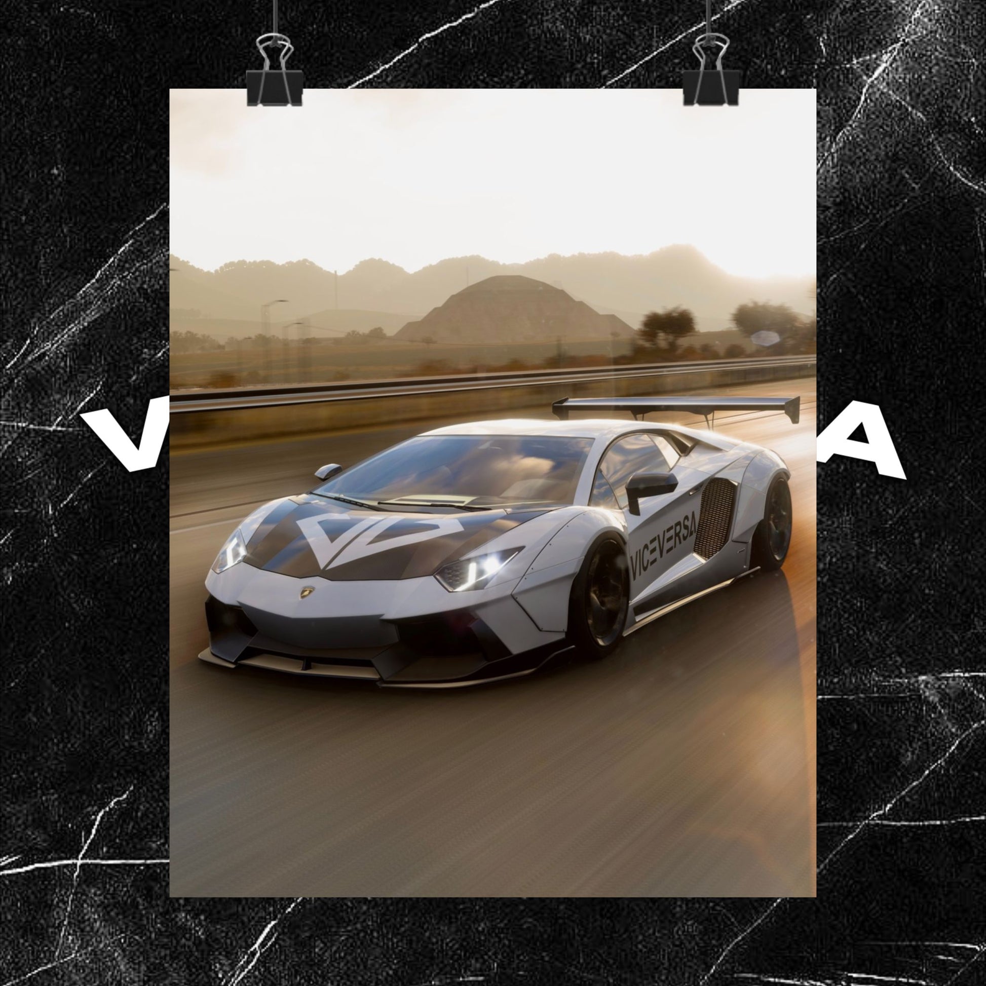ViceVersa Garage Widebody Aventador Poster