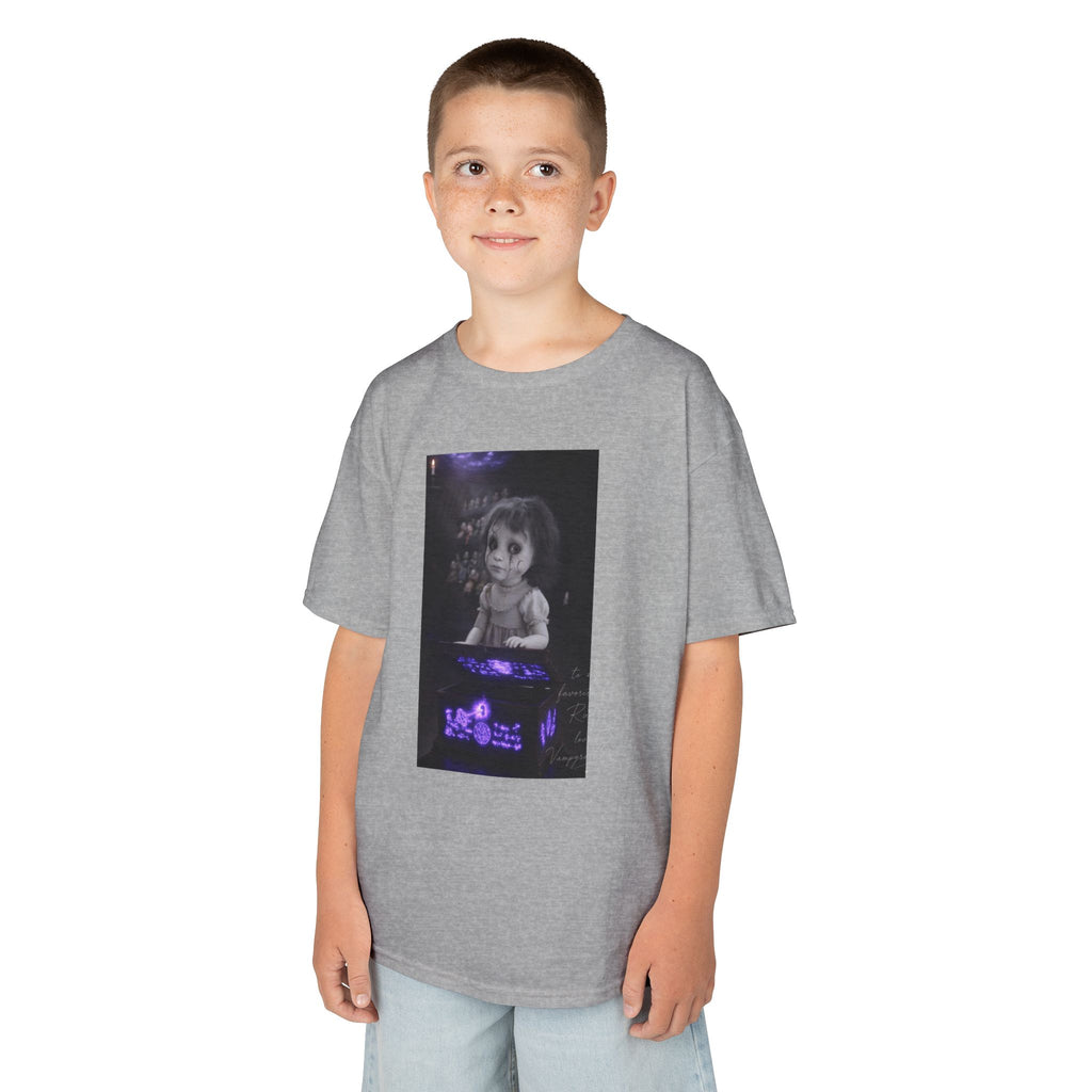 Vampyro Crimson – Haunted Music Box Kids Gothic Horror T-Shirt