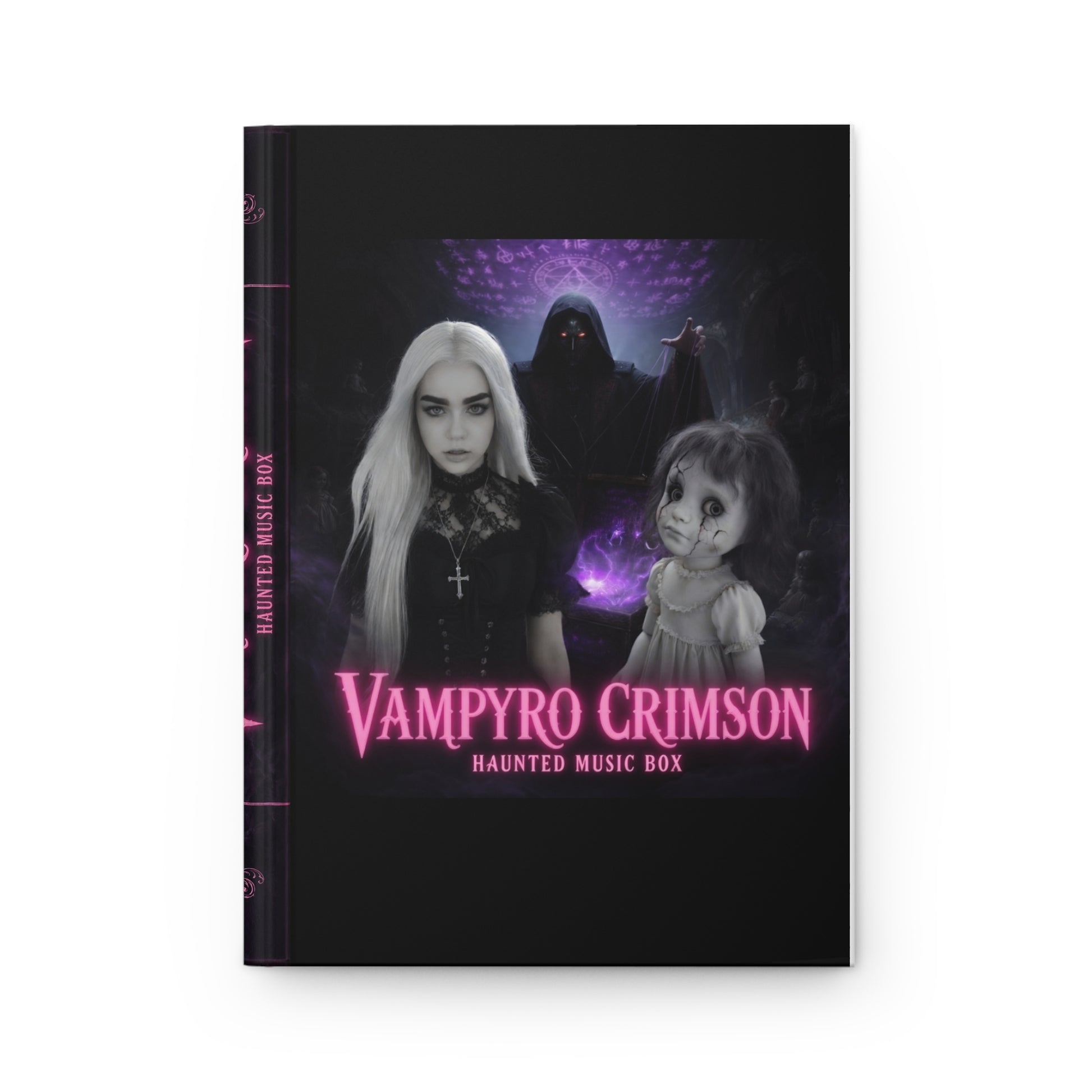 Vampyro Crimson Hardcover Haunted Music Box Notebook
