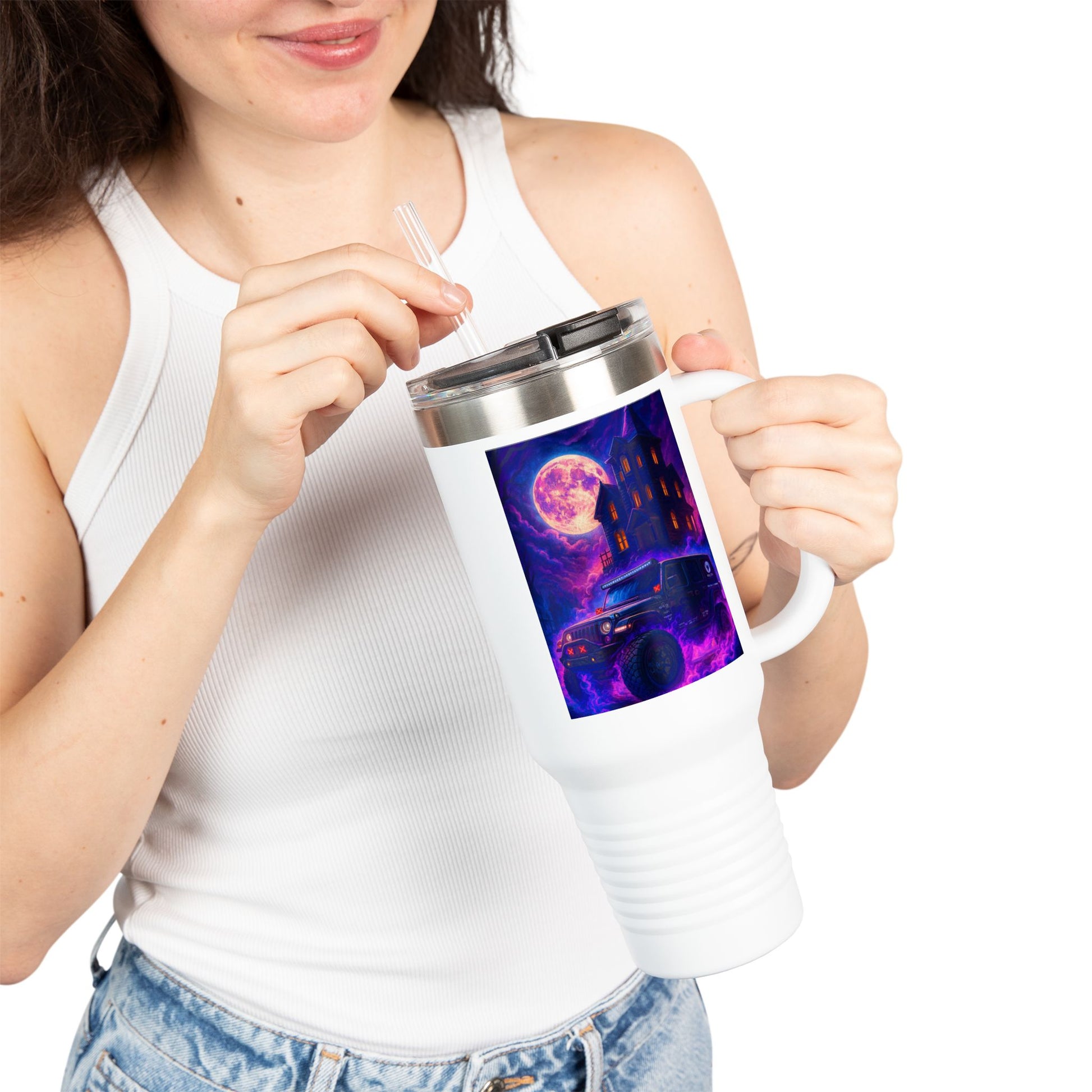 Pap Jeep Enthusiast Cosmic Adventure Insulated Travel Mug, 40oz - Perfect for Road Trips, Camping, and Stargazing - Unique Gifts for Wanderlusters, Coffee [...]