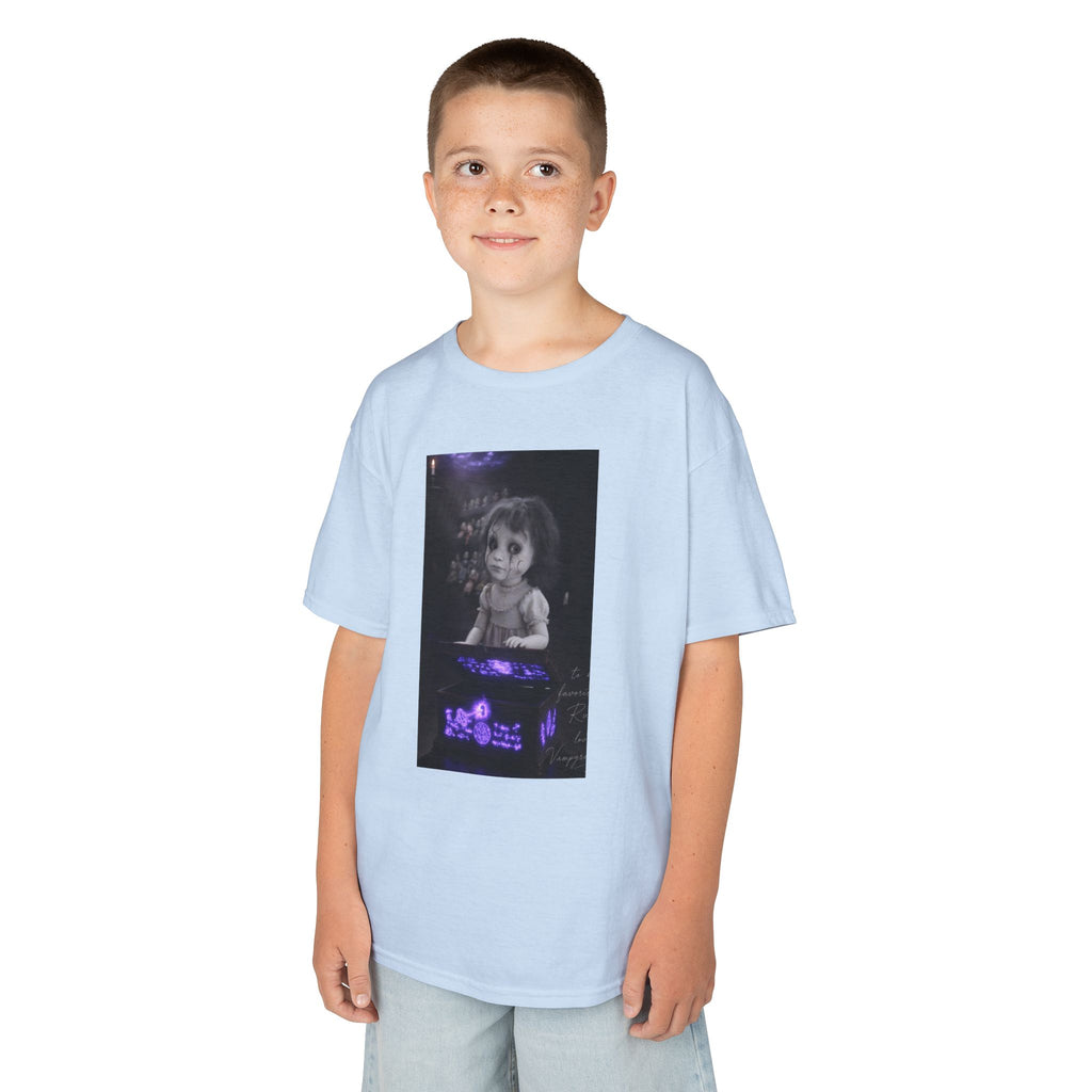 Vampyro Crimson – Haunted Music Box Kids Gothic Horror T-Shirt