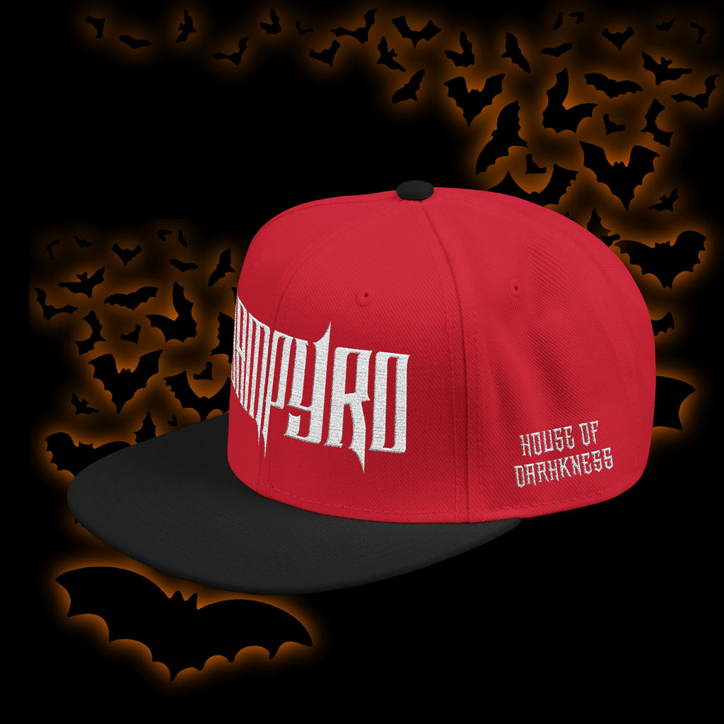 Vampyro Crimson Embroidered Snapback Hat