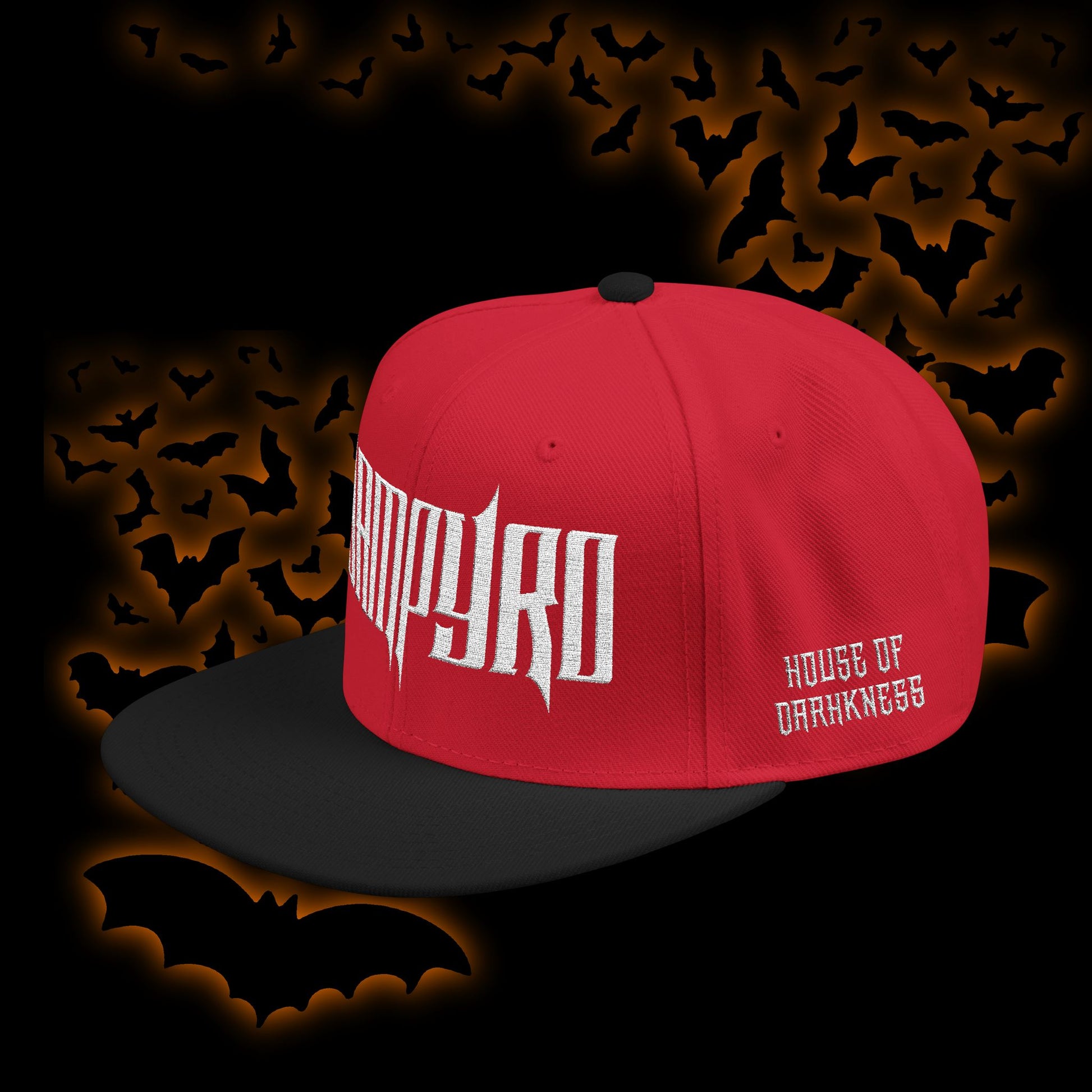 Vampyro Crimson Embroidered Snapback Hat
