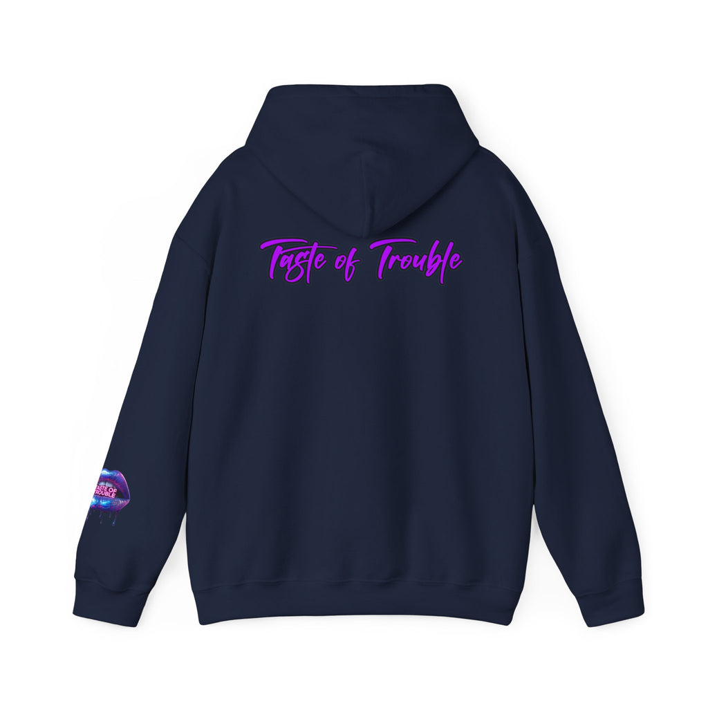Taste of Trouble Inspirational Hoodie for Creative Souls, Motivational Sweatshirt, Unisex Heavy Blend, Modern Casual Wear, Gift for Artists, Trendy [...]
