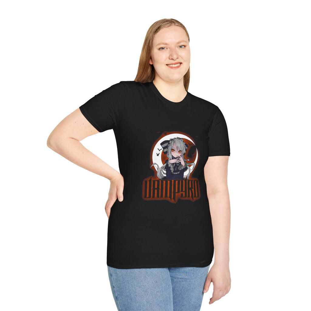 Vampire Crimson Original Graphic T-Shirt, Unisex Tee for Cosplay, Halloween Costume, Casual Wear, Edgy Street Style, Gift for Fans
