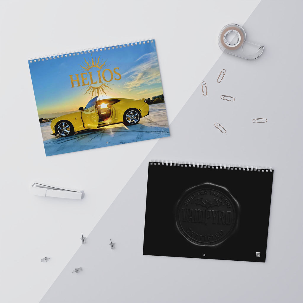 2026 Helios Wall Calendar — Monthly Scenic Helios Car Photos