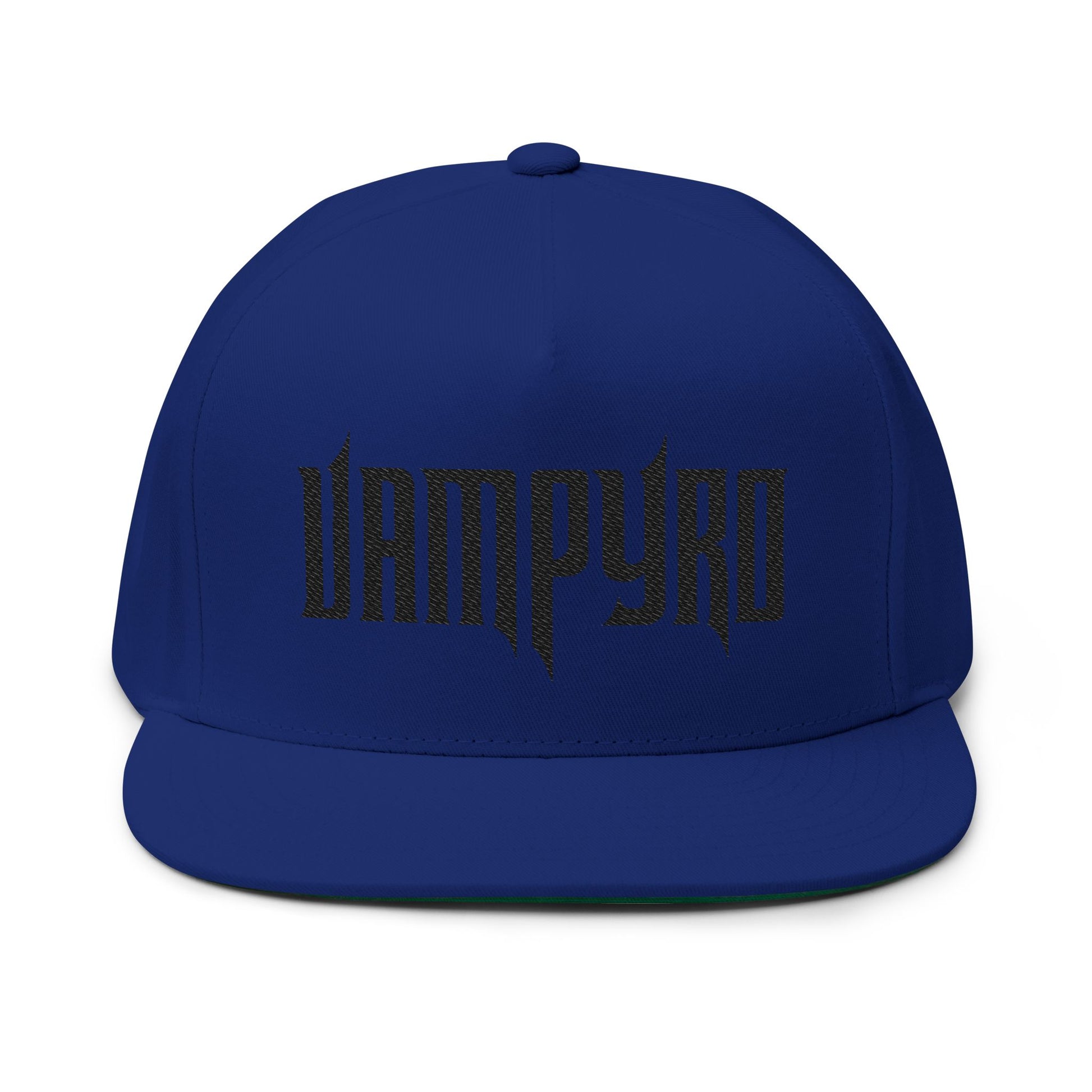 Vampyro Flat Bill Cap - Trendy Streetwear Hat for Urban Style, Perfect for Festivals, Outdoor Events, and Everyday Wear, Adjustable Cap