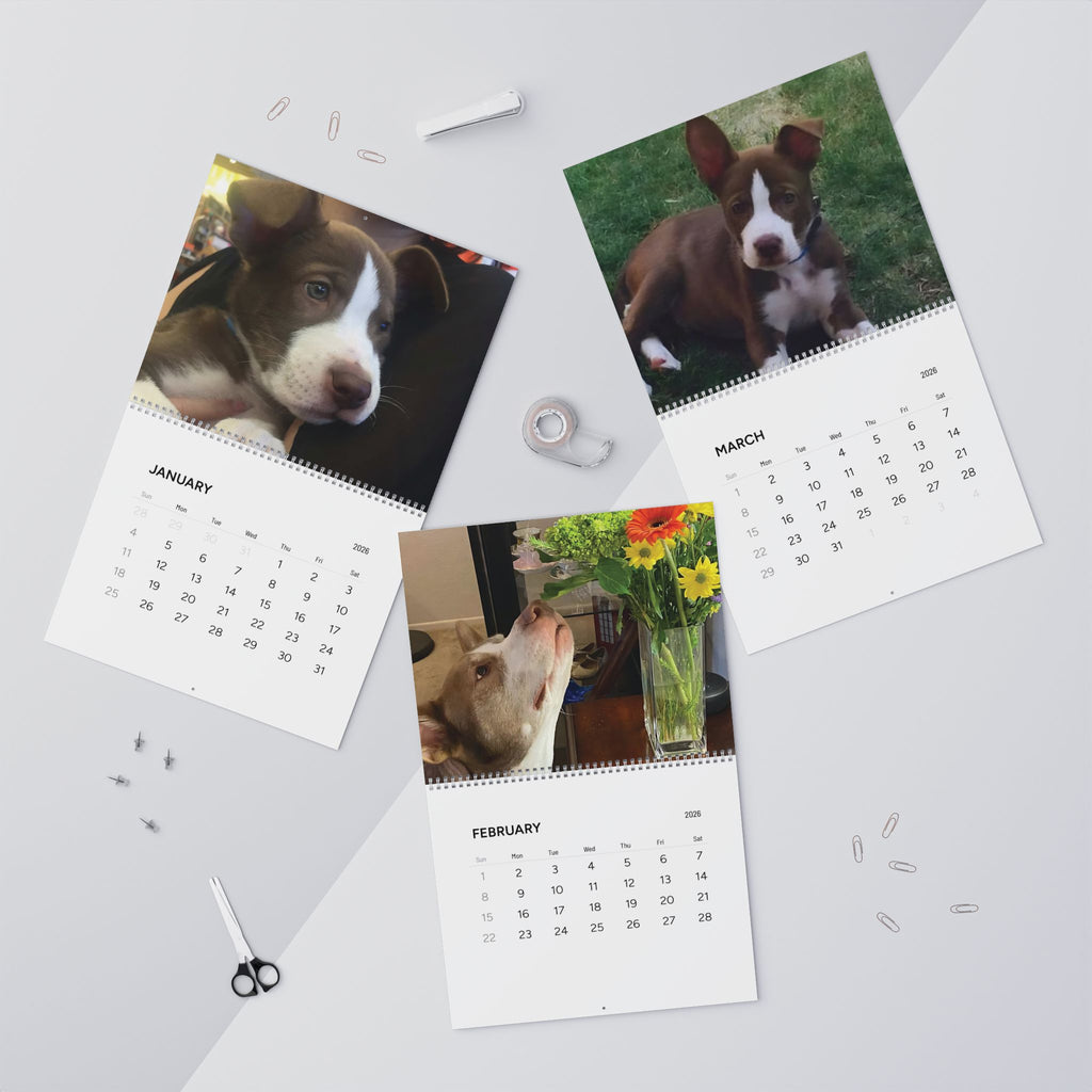 Photo Wall Calendar 2026 Jeter — Custom Pet & Family 12-Month Calendar