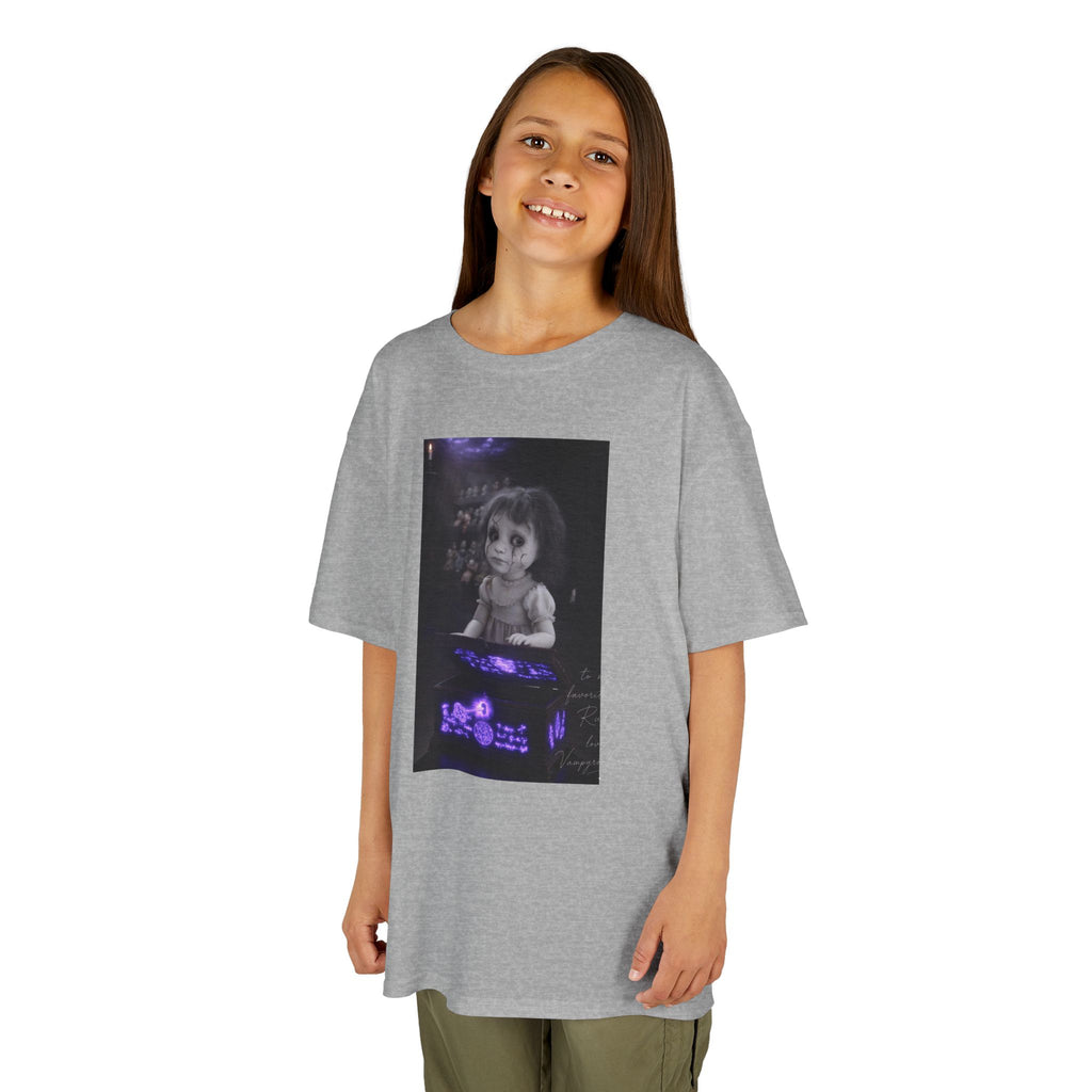 Vampyro Crimson – Haunted Music Box Kids Gothic Horror T-Shirt