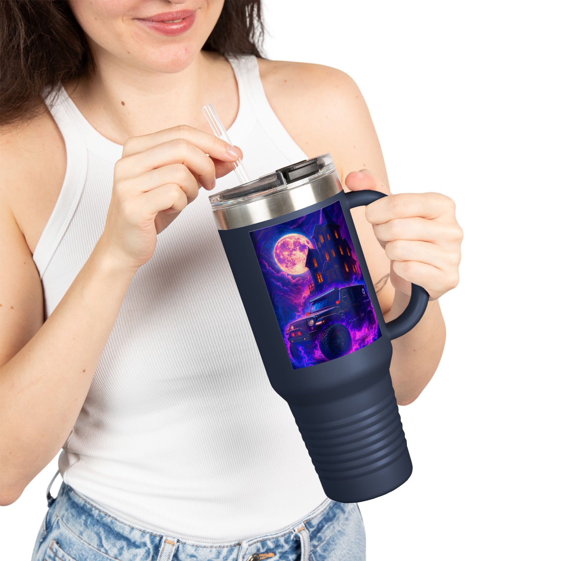 Pap Jeep Enthusiast Cosmic Adventure Insulated Travel Mug, 40oz - Perfect for Road Trips, Camping, and Stargazing - Unique Gifts for Wanderlusters, Coffee [...]