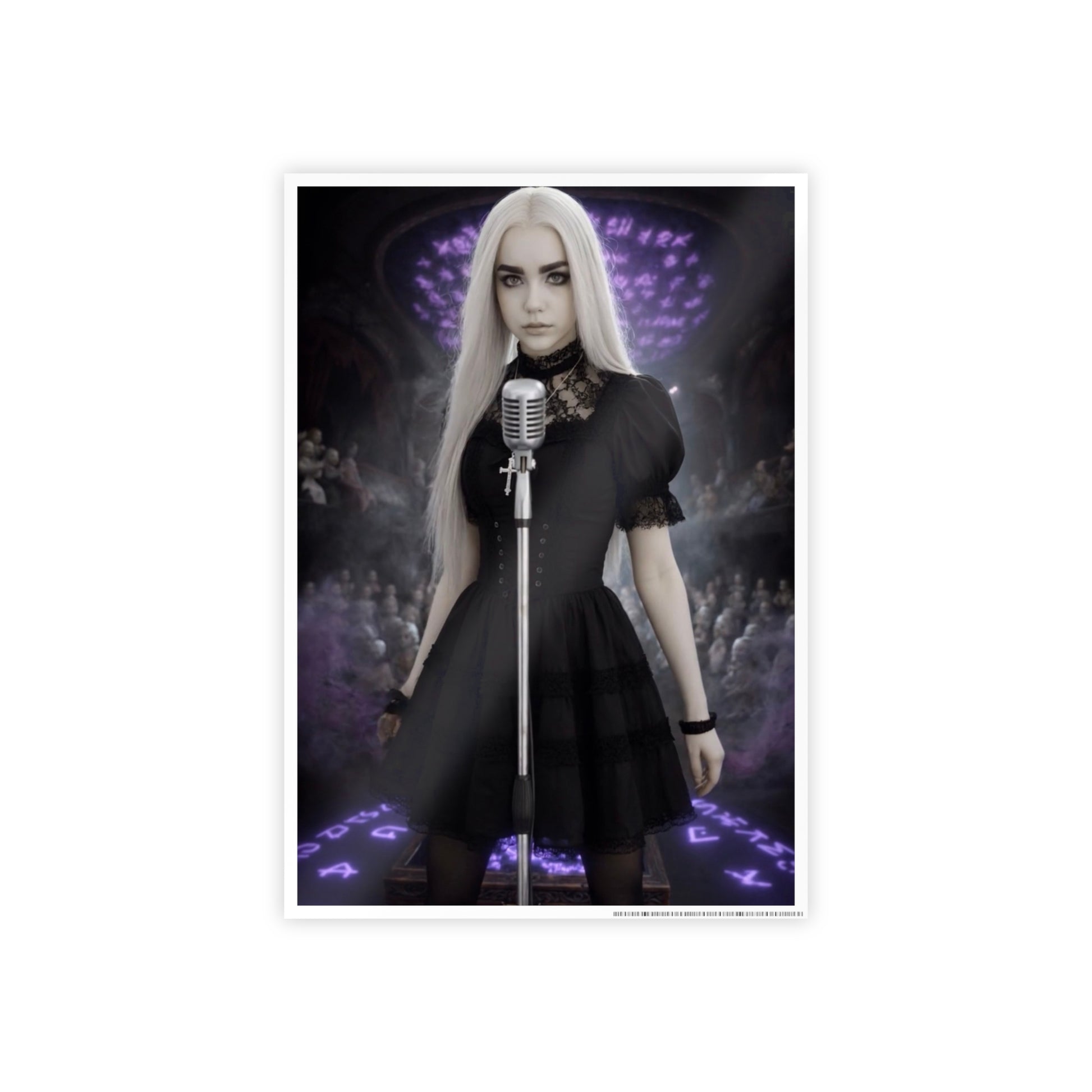 Vampyro Crimson Haunted Music Box Portrait Gloss Poster