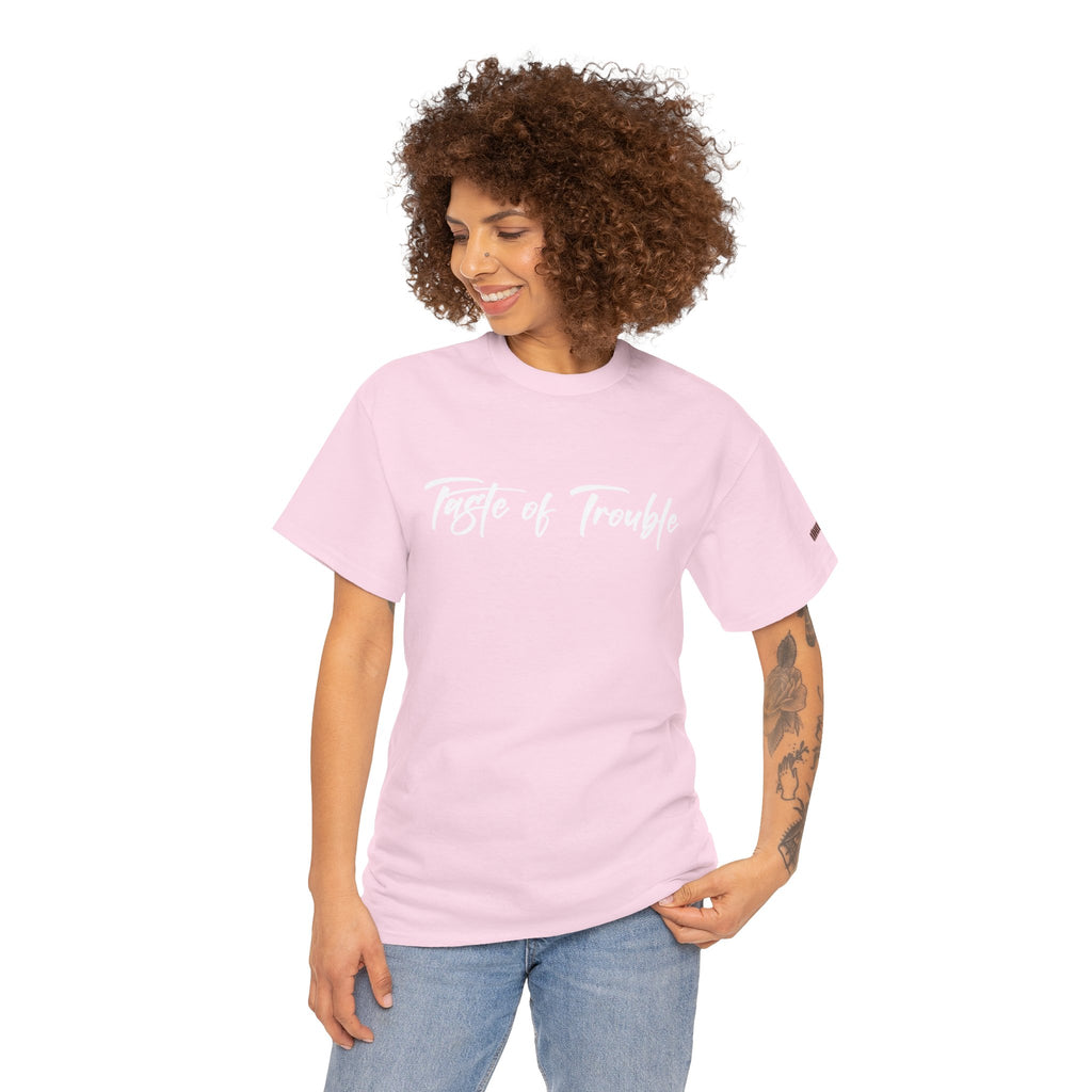 Taste of Trouble Vampyro Crimson Lyrics Unisex Heavy Cotton Tee - Casual Comfort, Everyday Wear, Gift for Friends, Stylish Casual Tee, Versatile Fashion