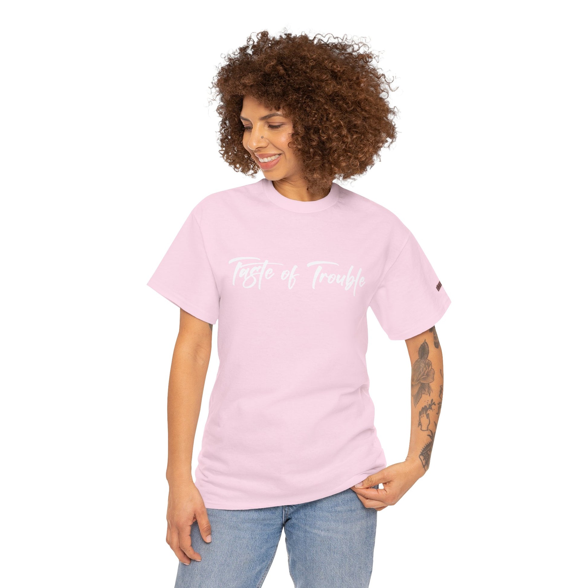 Taste of Trouble Vampyro Crimson Lyrics Unisex Heavy Cotton Tee - Casual Comfort, Everyday Wear, Gift for Friends, Stylish Casual Tee, Versatile Fashion