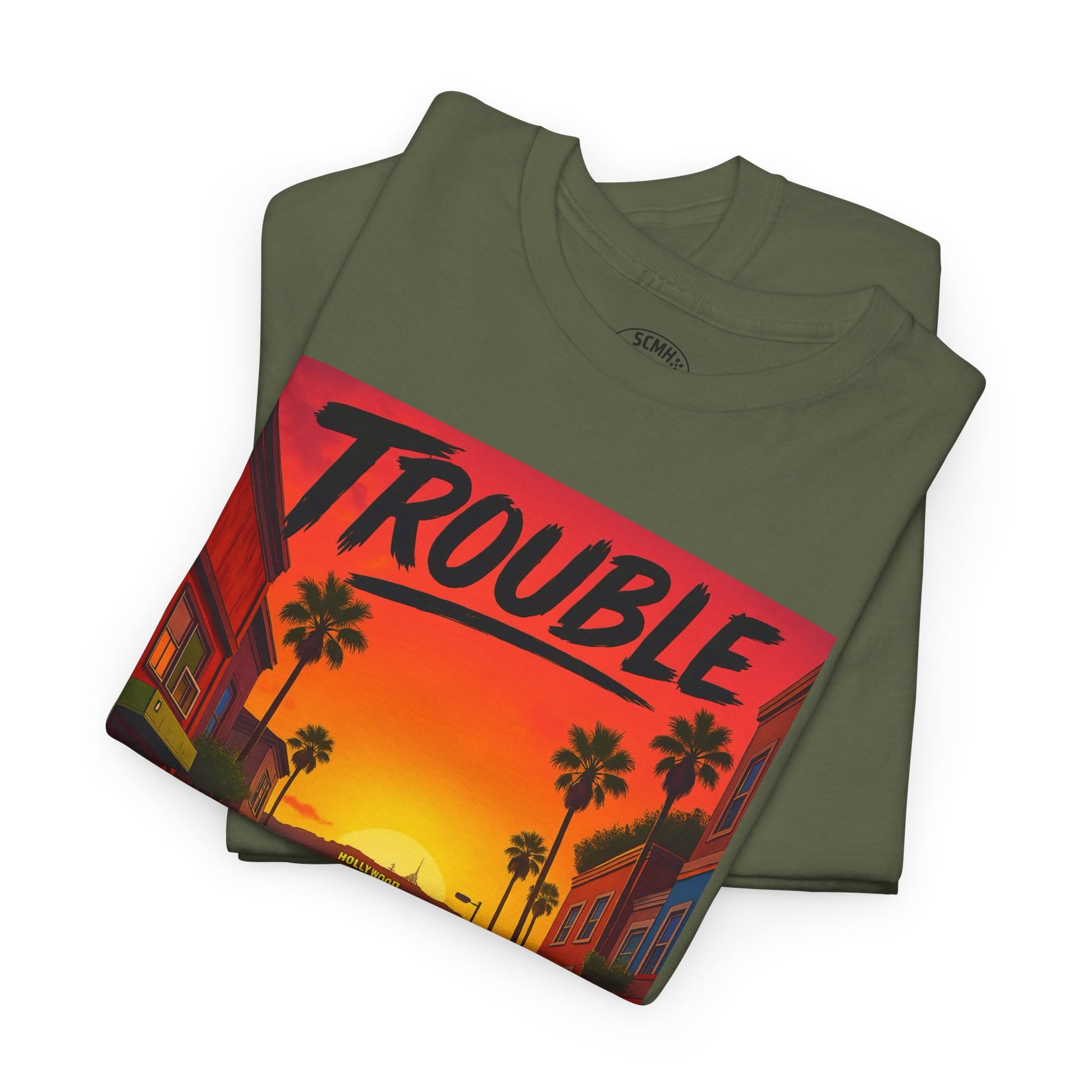 Trouble Retro Trouble Graphic Tee, Unisex Cotton T-Shirt, Cool Streetwear Shirt, Casual Summer Tee, Gift for Car Lovers