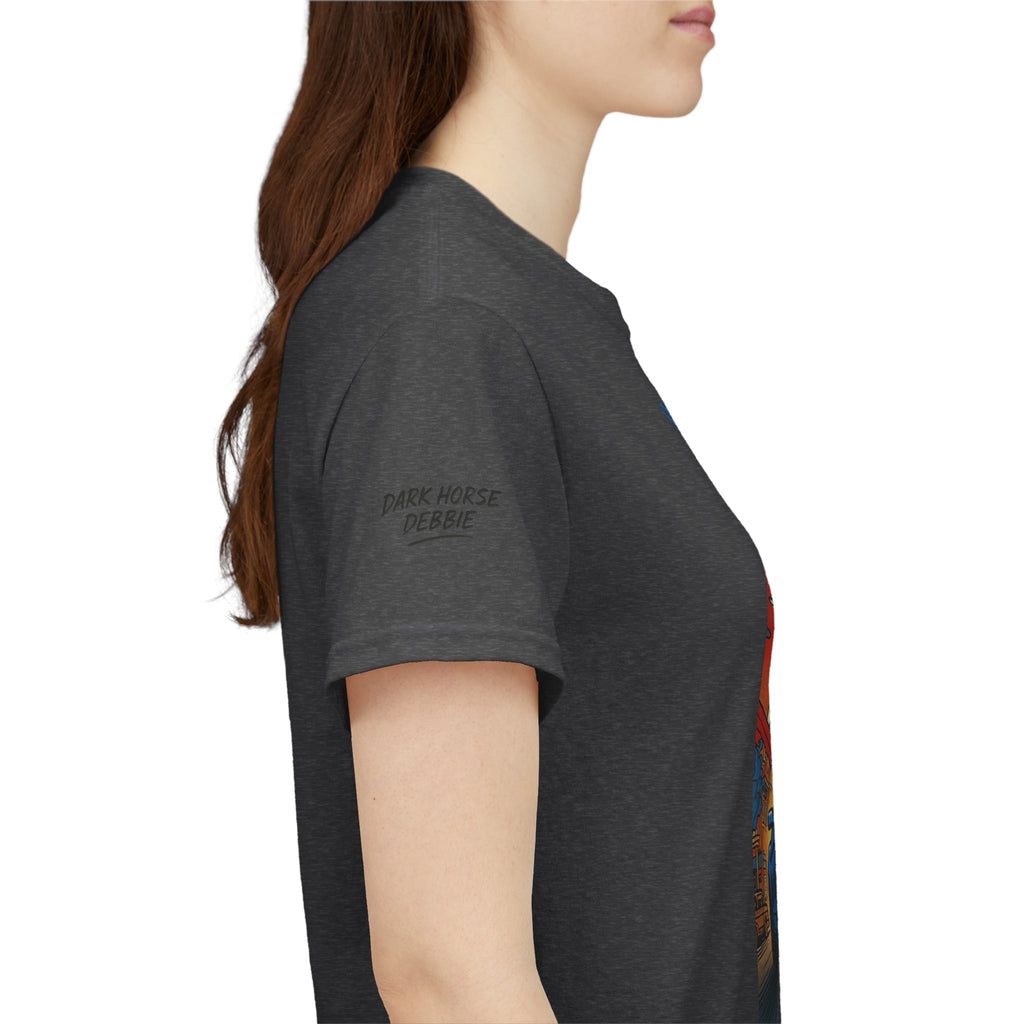 Dark Horse Debbie Patriotic Car Enthusiast Tee - Perfect for Independence Day, Gift for Dad, Car Show, Track Day, Summer Style