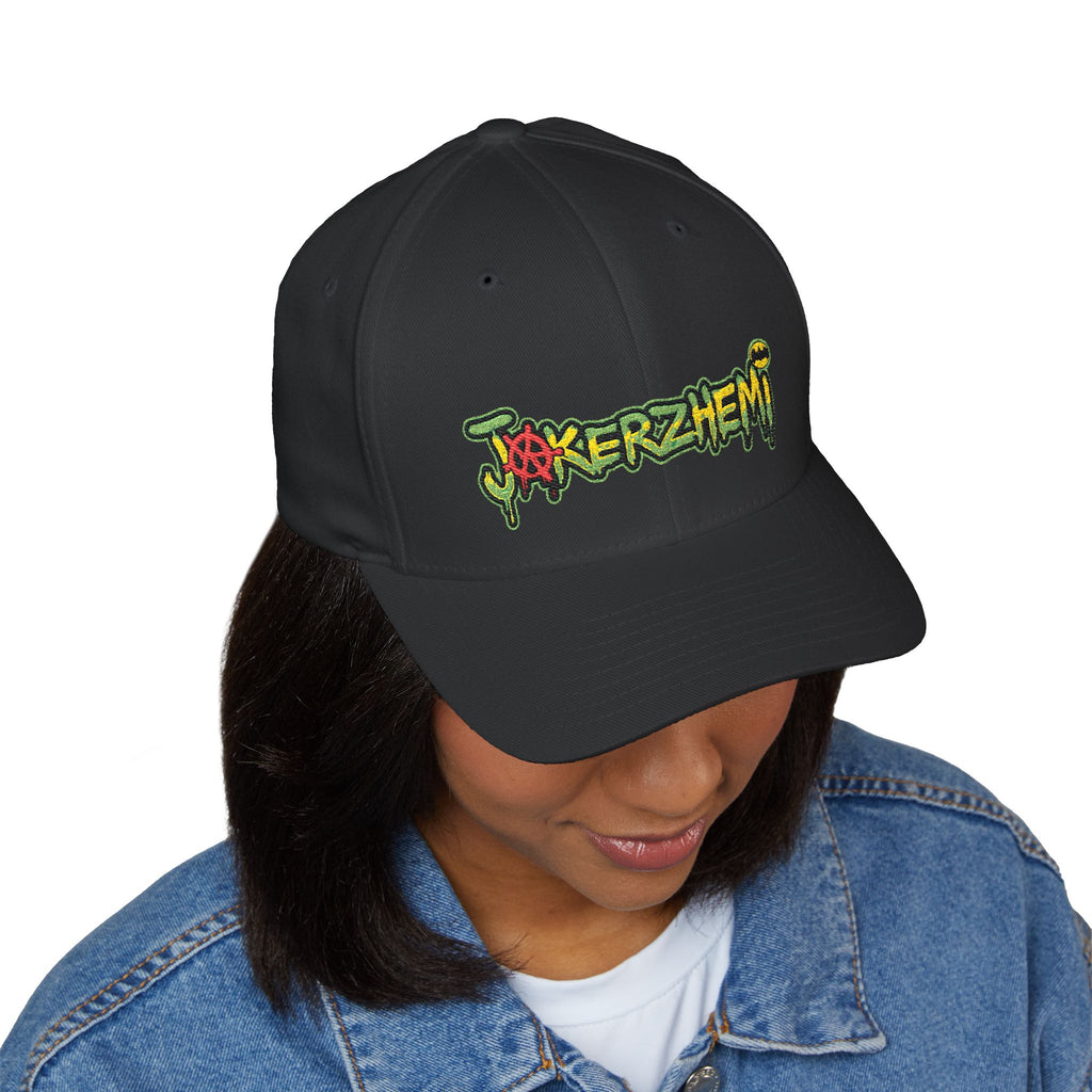 Embroidered Graffiti Logo Cap — 'Jokerzheim' Streetwear Hat