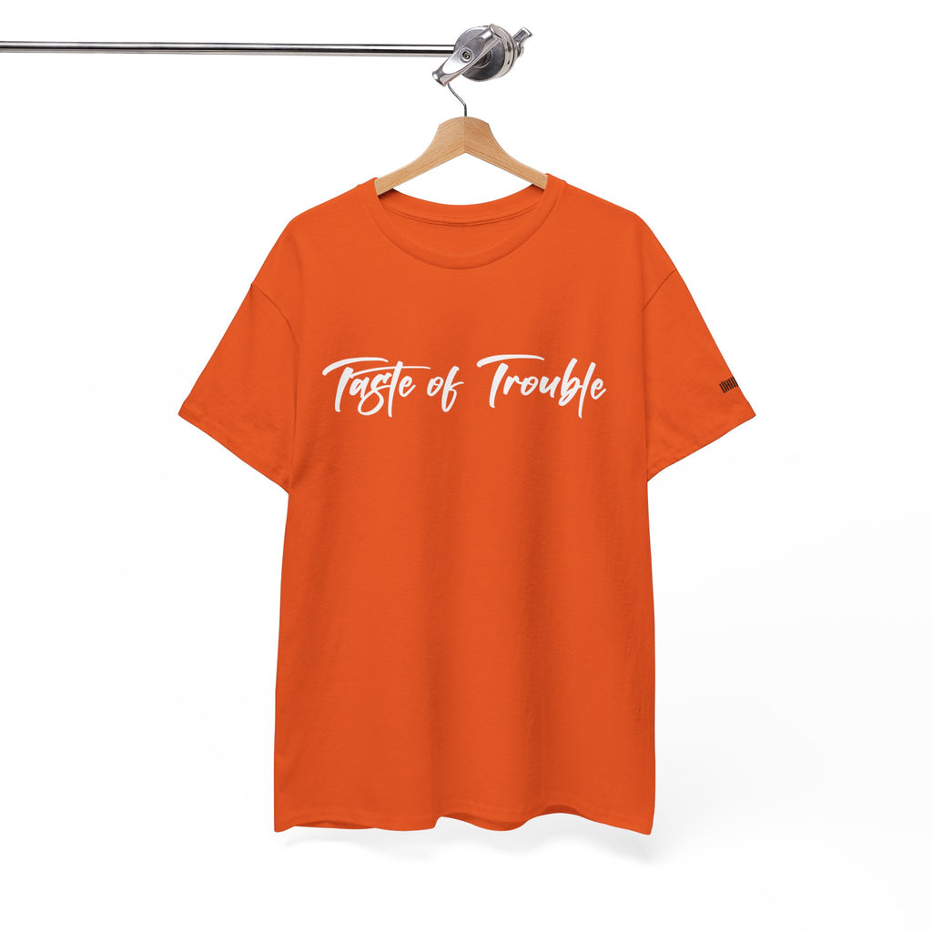 Taste of Trouble Vampyro Crimson Lyrics Unisex Heavy Cotton Tee - Casual Comfort, Everyday Wear, Gift for Friends, Stylish Casual Tee, Versatile Fashion