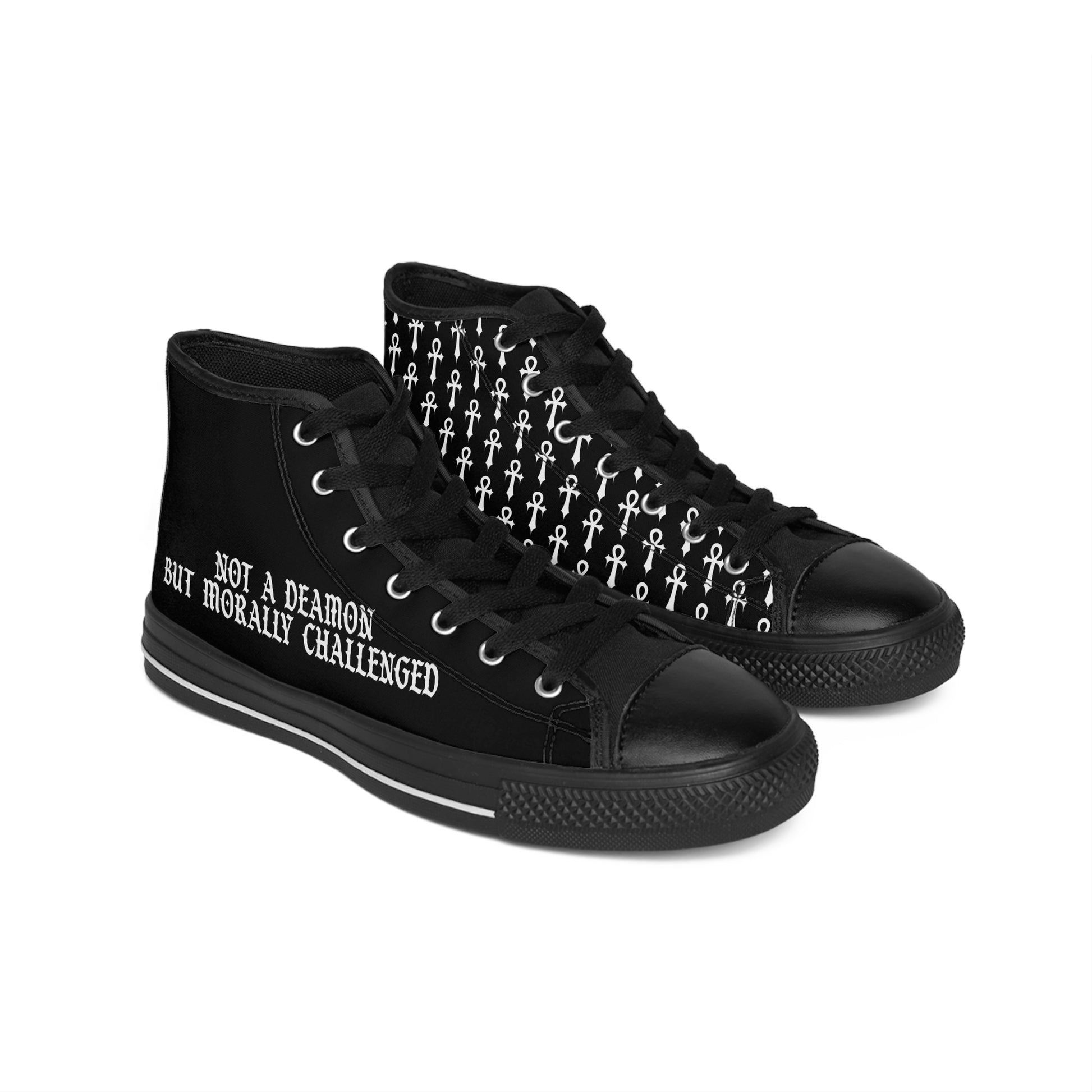 Not a Demon but Morally Challenged High Top Sneakers