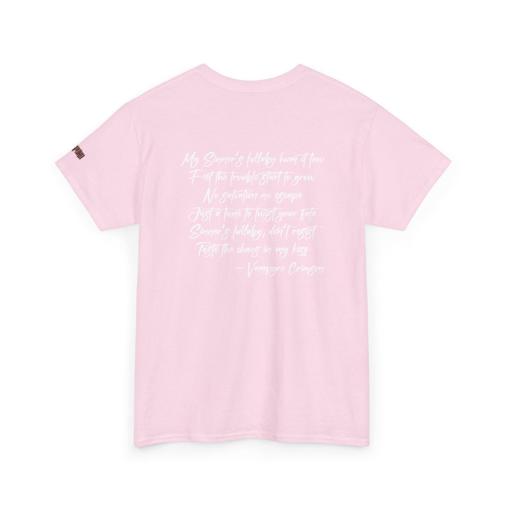 Taste of Trouble Vampyro Crimson Lyrics Unisex Heavy Cotton Tee - Casual Comfort, Everyday Wear, Gift for Friends, Stylish Casual Tee, Versatile Fashion