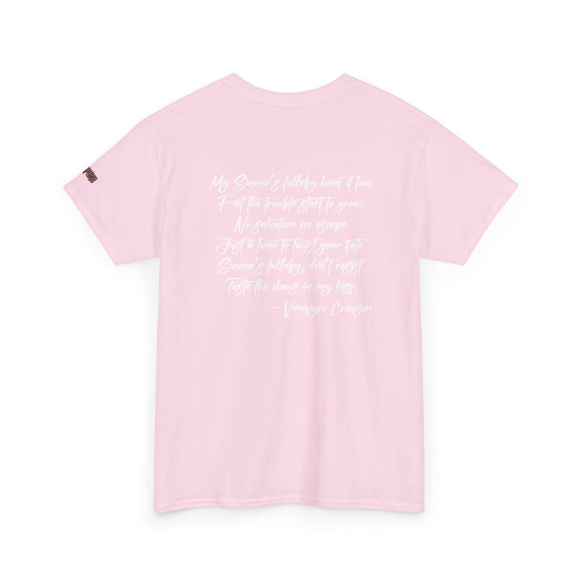 Taste of Trouble Vampyro Crimson Lyrics Unisex Heavy Cotton Tee - Casual Comfort, Everyday Wear, Gift for Friends, Stylish Casual Tee, Versatile Fashion