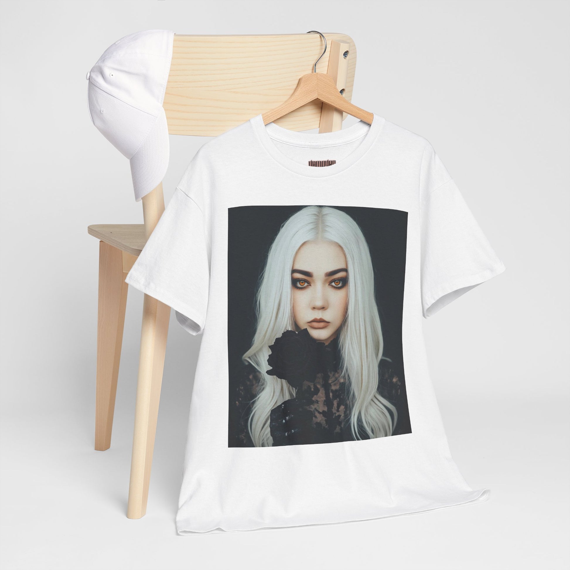 Digitally Autographed Vampyro Crimson Gothic Art Unisex Tee, Halloween Shirt, Alternative Fashion, Spooky Graphic Tee, Witchy Aesthetic Clothing, Edgy Outfit Idea
