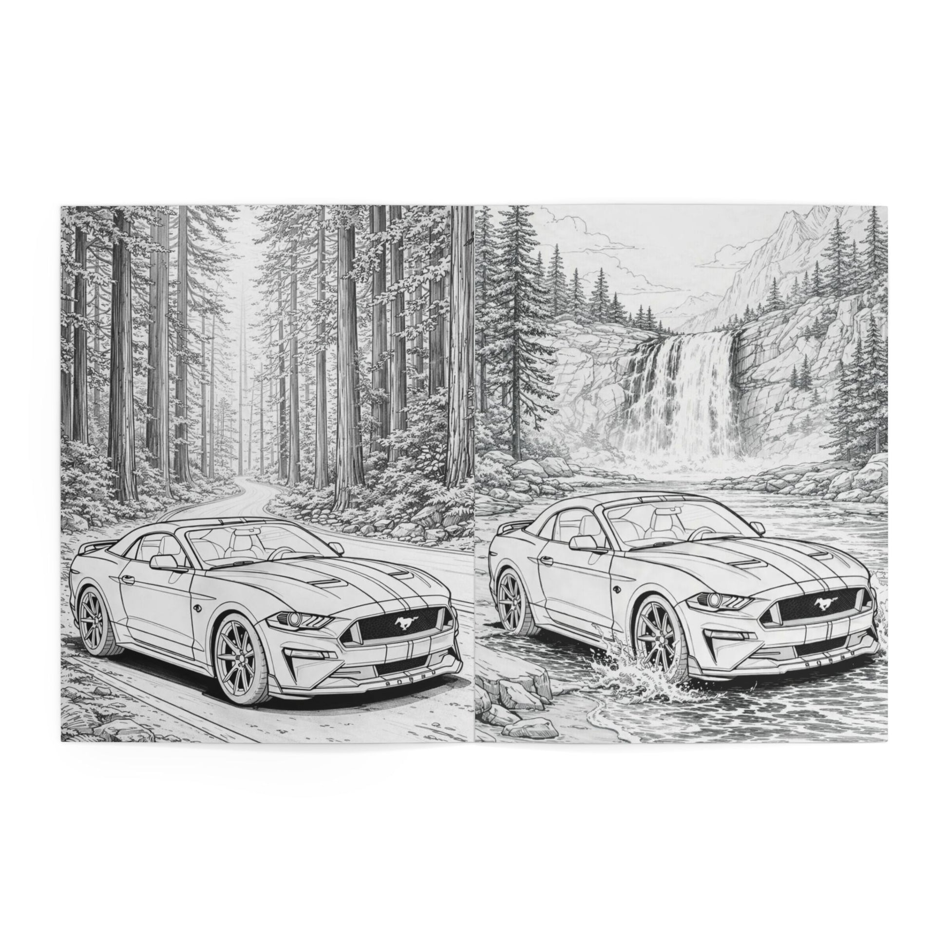 Mr. Trouble Mustang Coloring Book — Automotive Road Trip + Vampyro Crimson Designs
