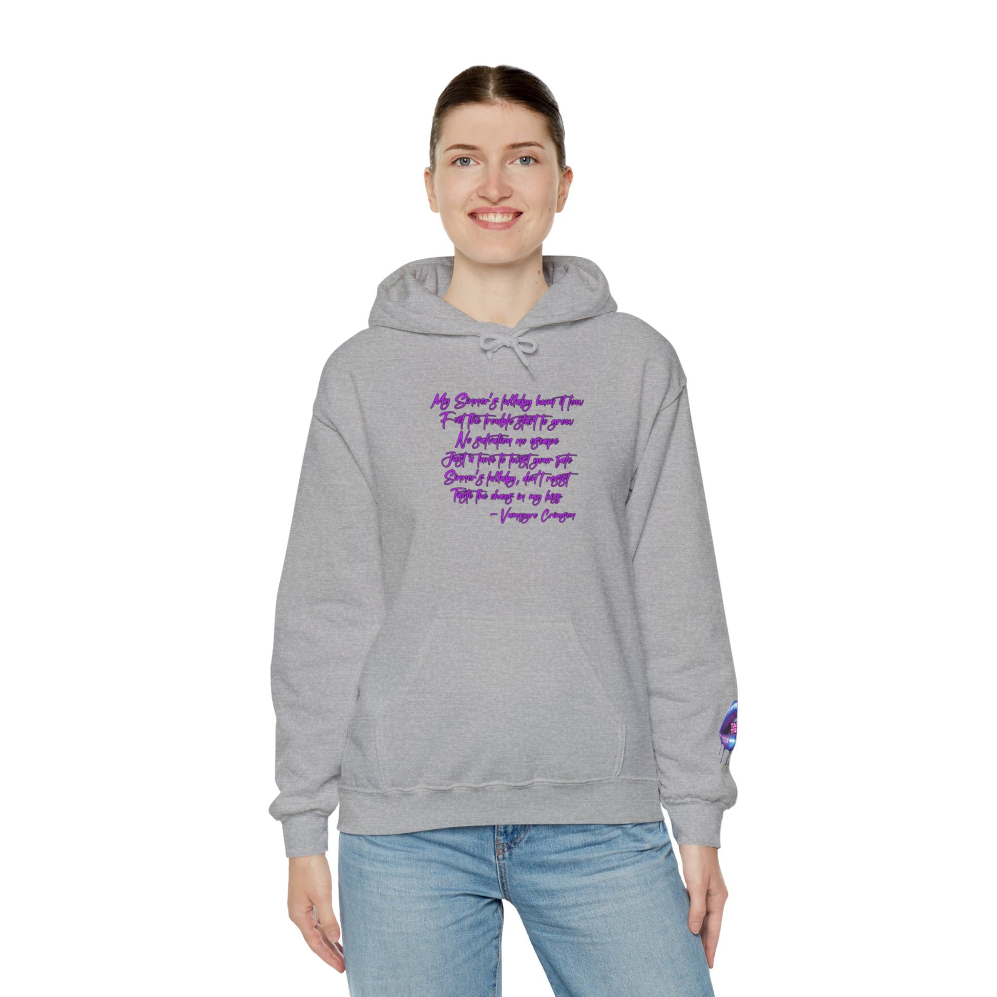 Taste of Trouble Inspirational Hoodie for Creative Souls, Motivational Sweatshirt, Unisex Heavy Blend, Modern Casual Wear, Gift for Artists, Trendy [...]