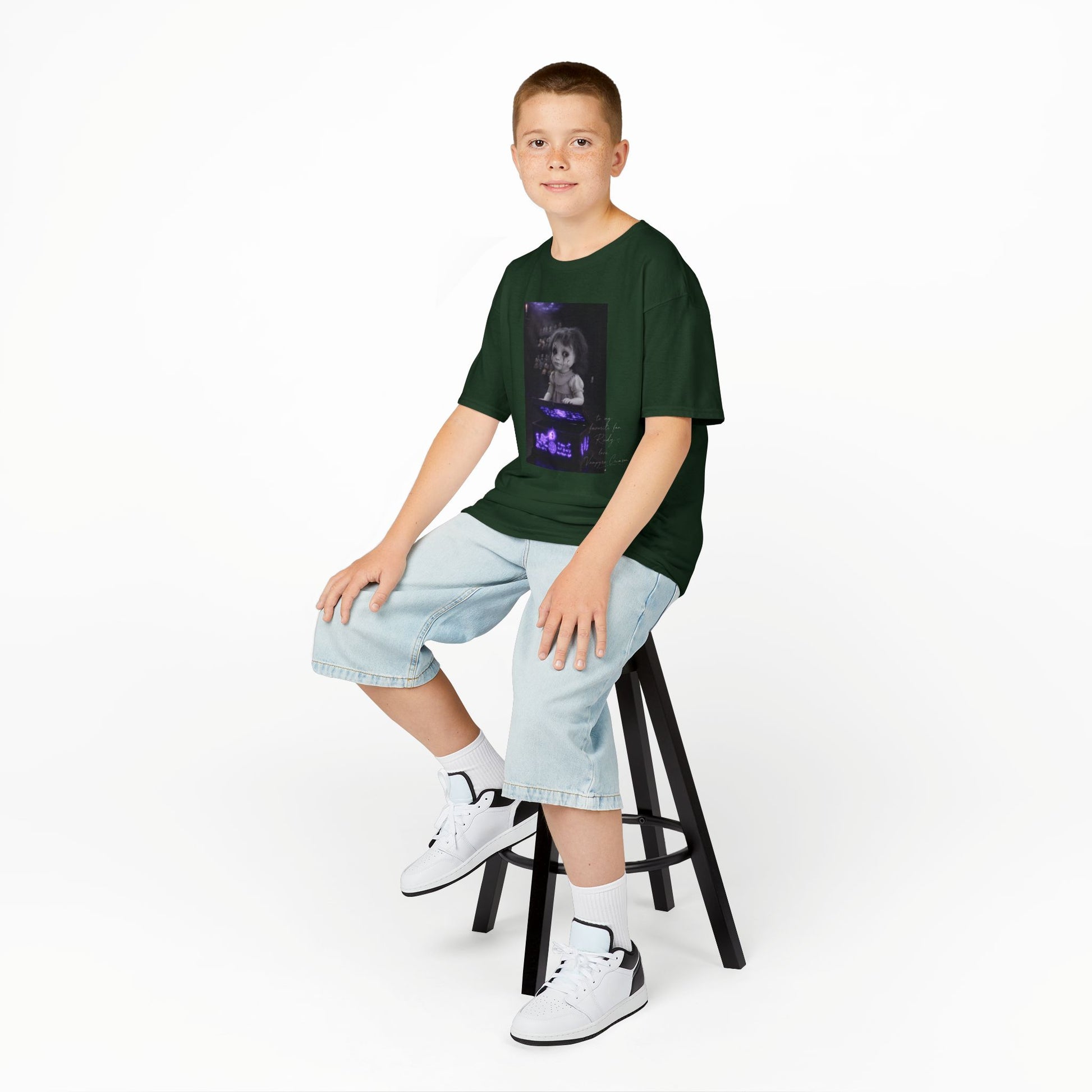 Vampyro Crimson – Haunted Music Box Kids Gothic Horror T-Shirt