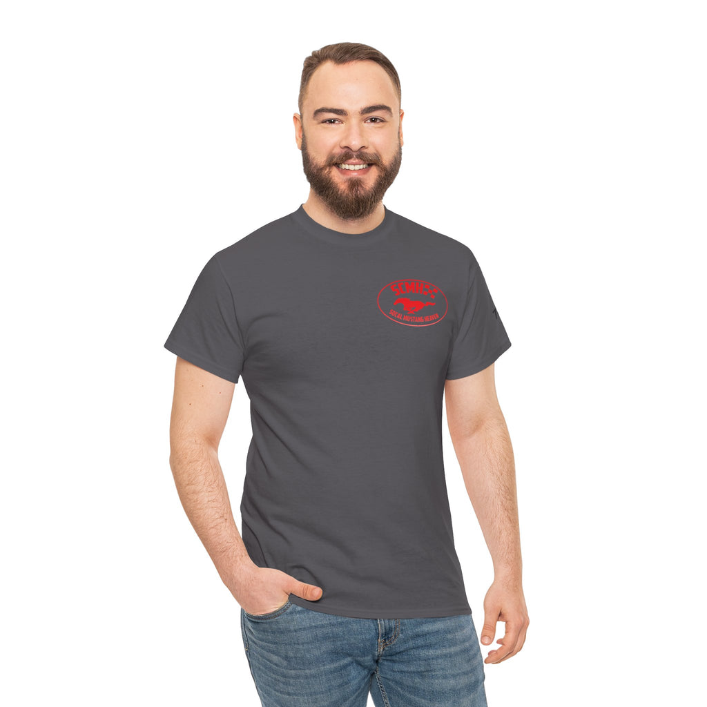 Unisex Heavy Cotton Tee with SoCal Mustang Heaven Design, Casual Tee, Gift for Car Lovers, Mustang Enthusiast Shirt, Iconic Graphic Tee